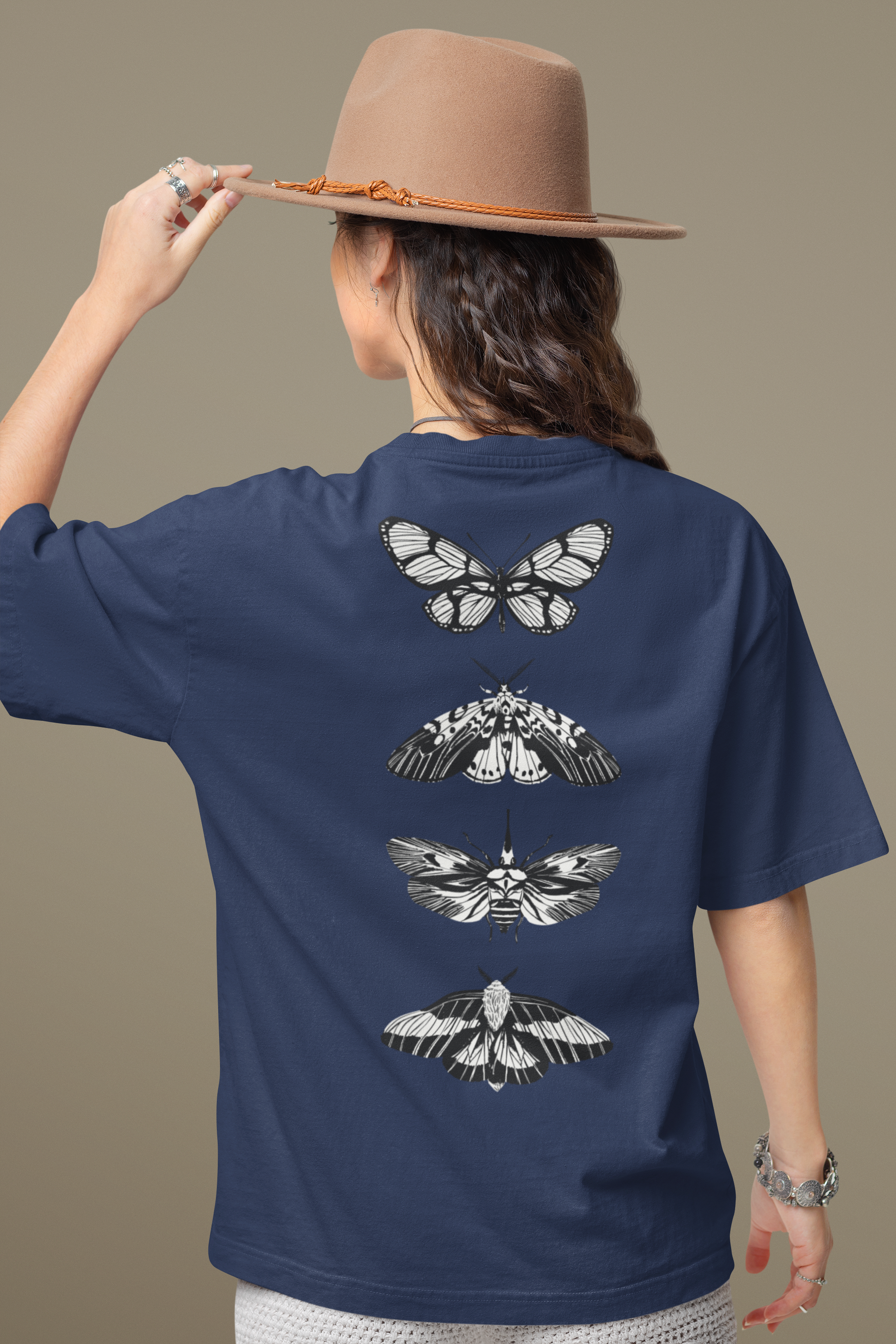 Butterfly Back Oversized T-Shirt