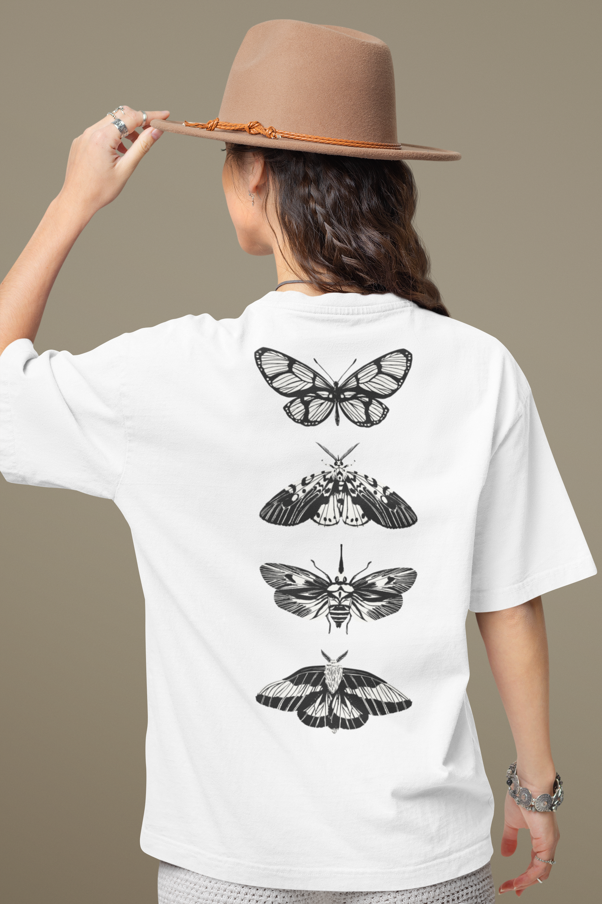 Butterfly Back Oversized T-Shirt