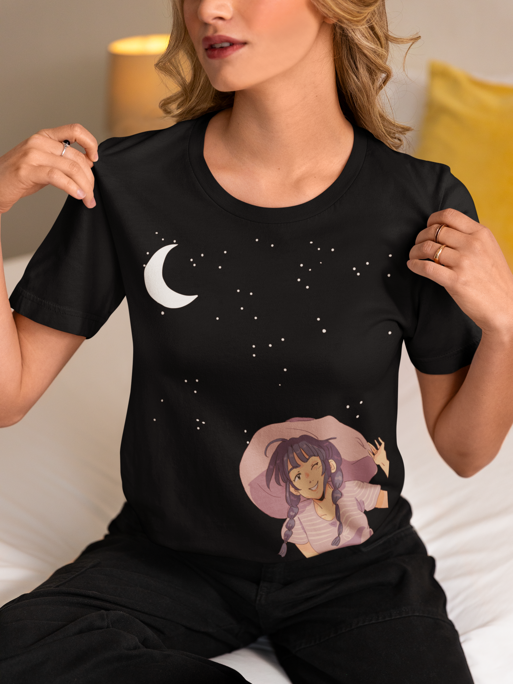 Moon,Stars & Me Cotton T-Shirt