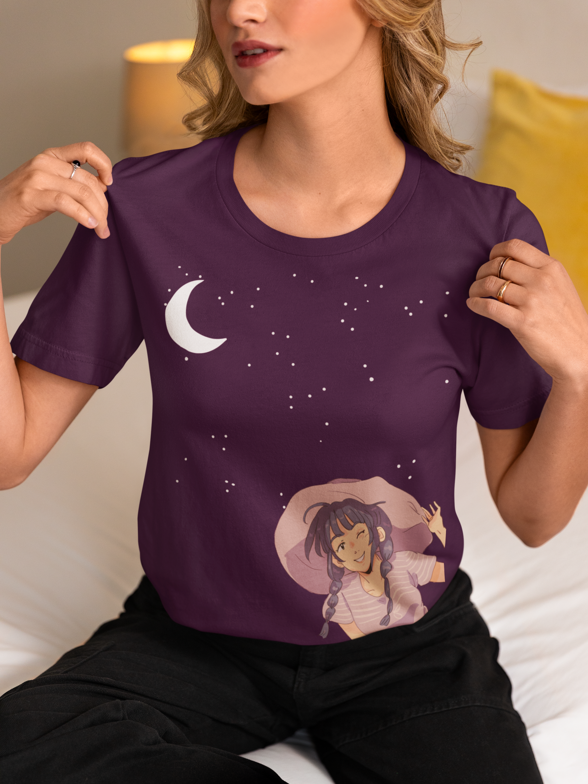 Moon,Stars & Me Cotton T-Shirt
