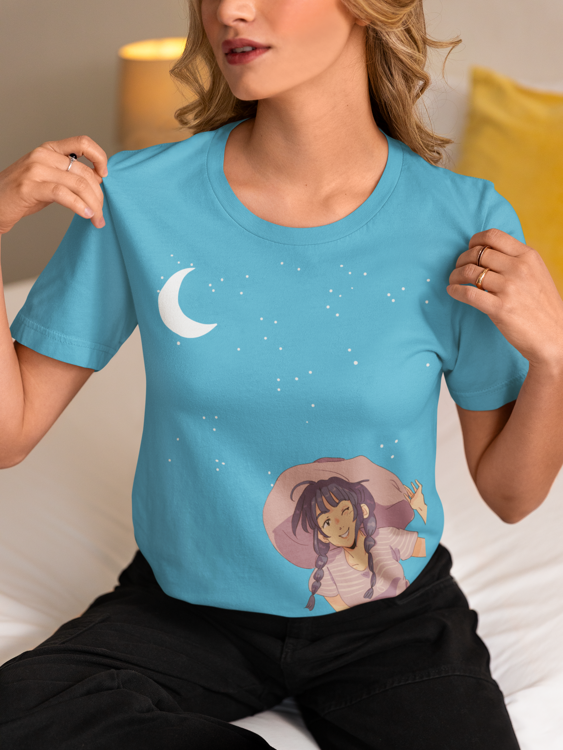 Moon,Stars & Me Cotton T-Shirt