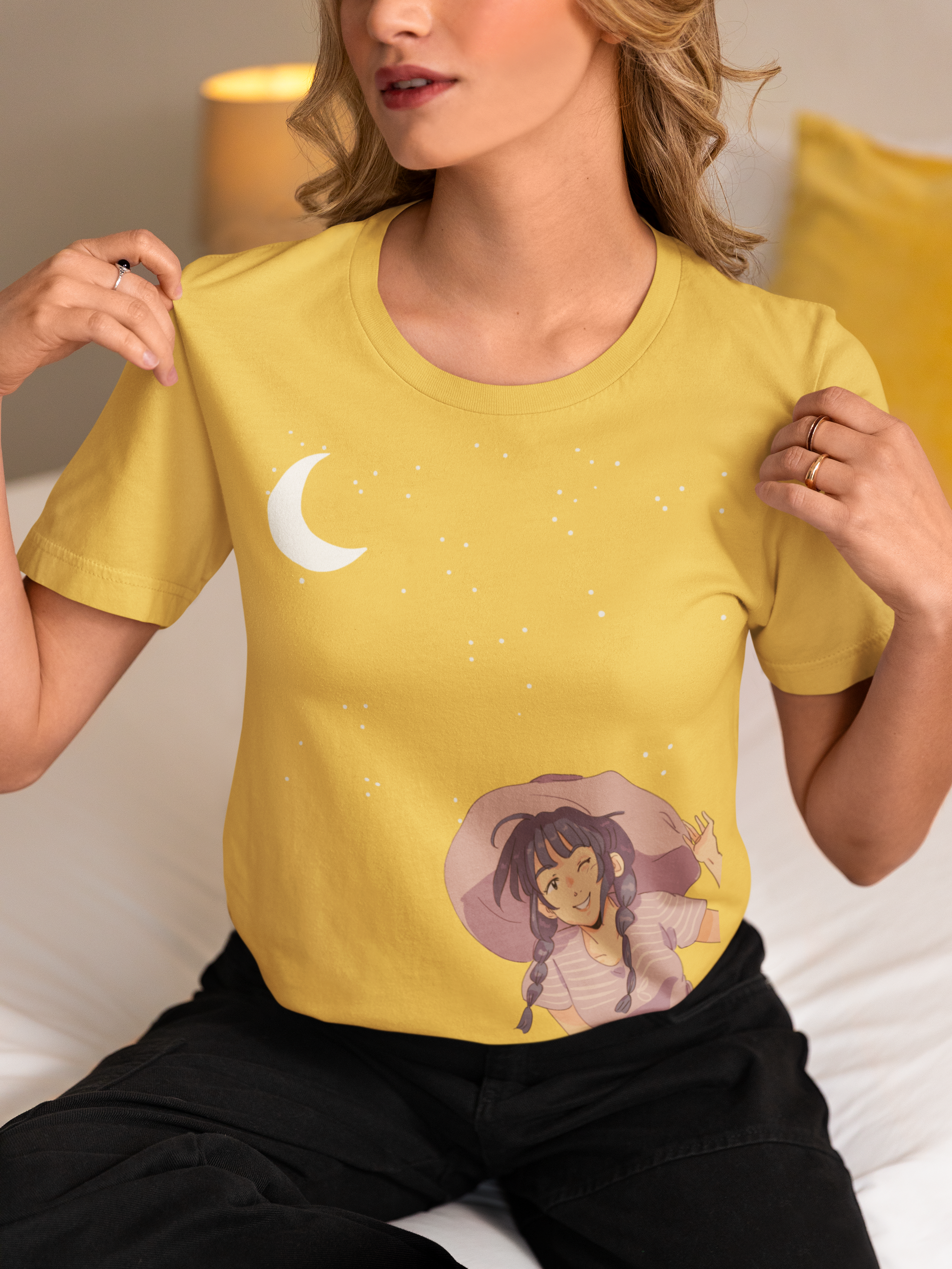 Moon,Stars & Me Cotton T-Shirt