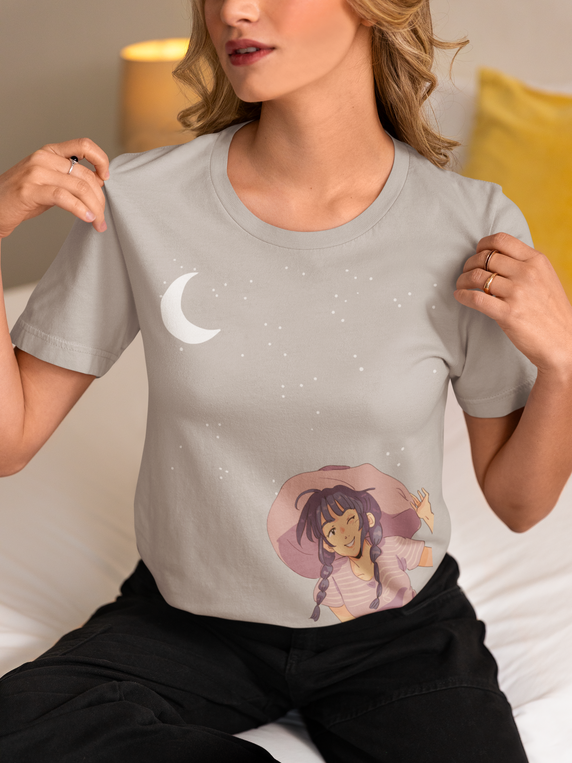 Moon,Stars & Me Cotton T-Shirt