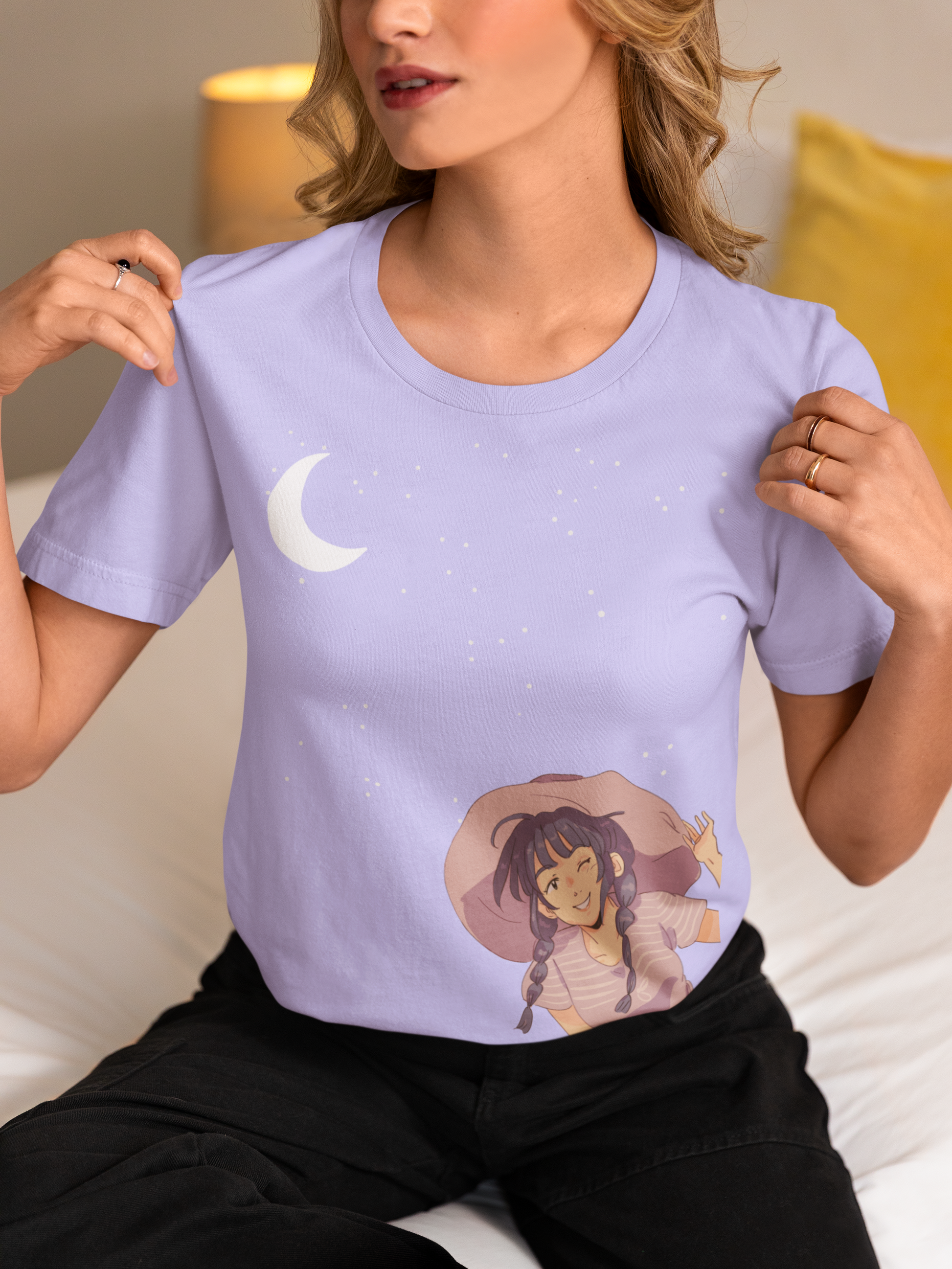 Moon,Stars & Me Cotton T-Shirt