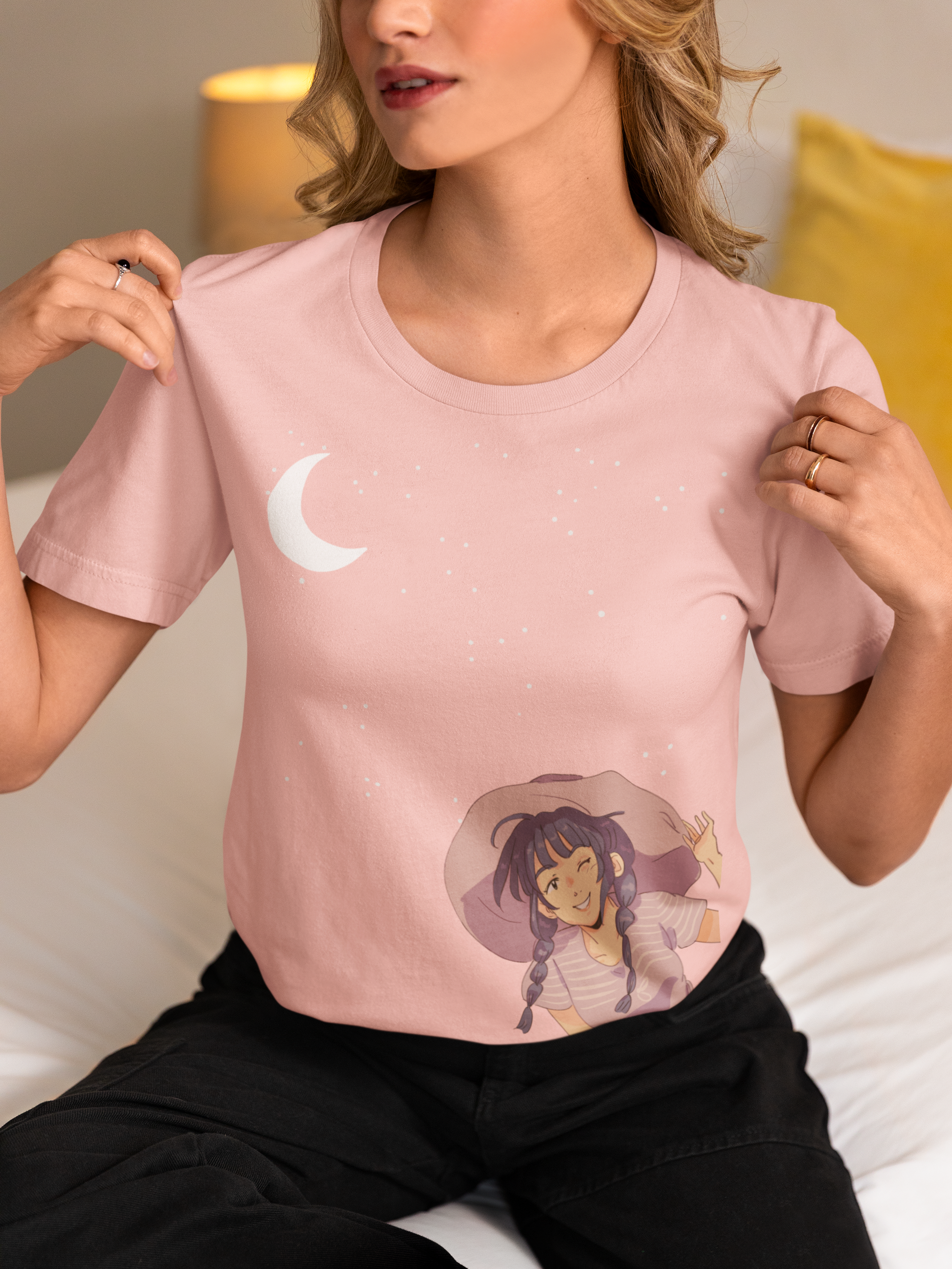 Moon,Stars & Me Cotton T-Shirt