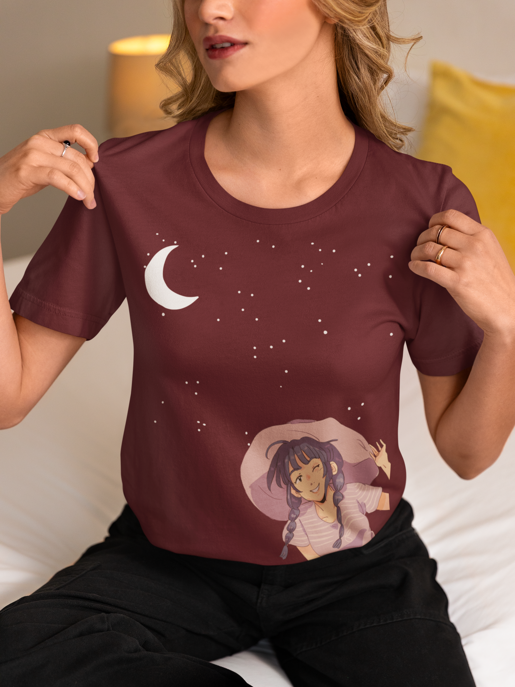 Moon,Stars & Me Cotton T-Shirt