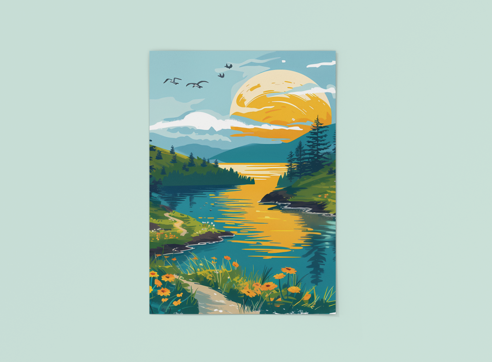 Beautiful Sunset Poster