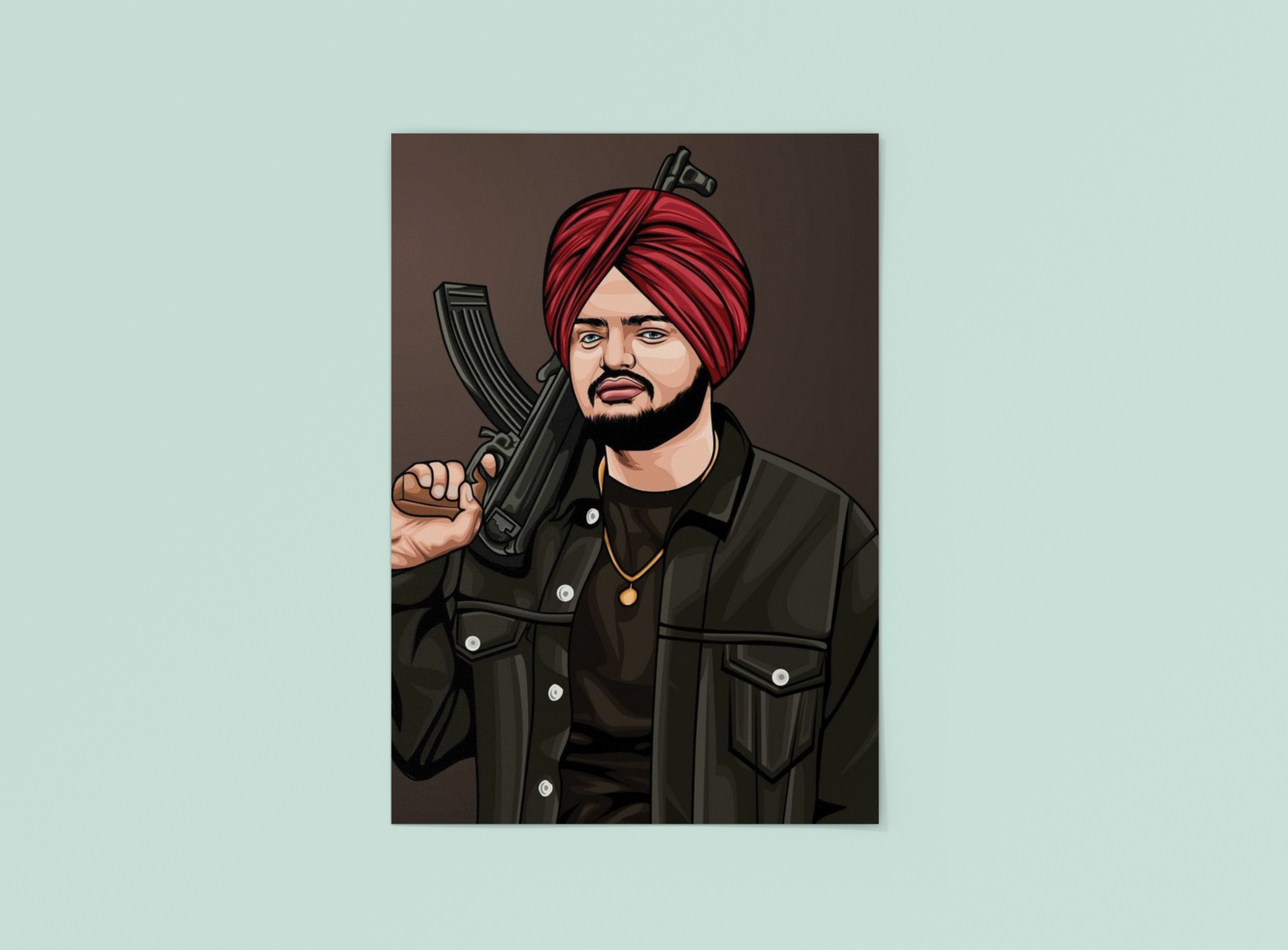 Sidhu Moosewala AK47 Poster