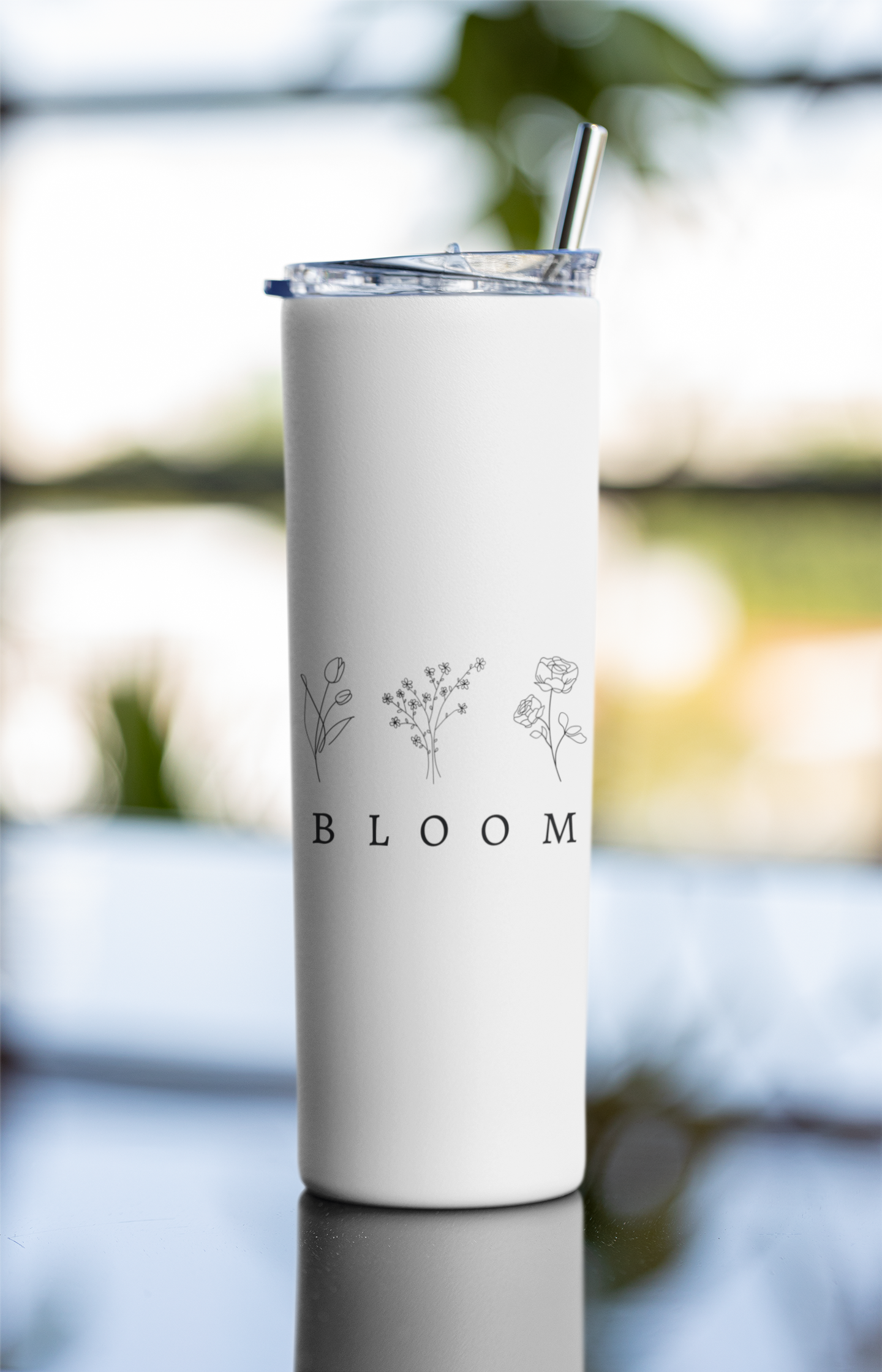 Bloom Printed Tumbler Bottle