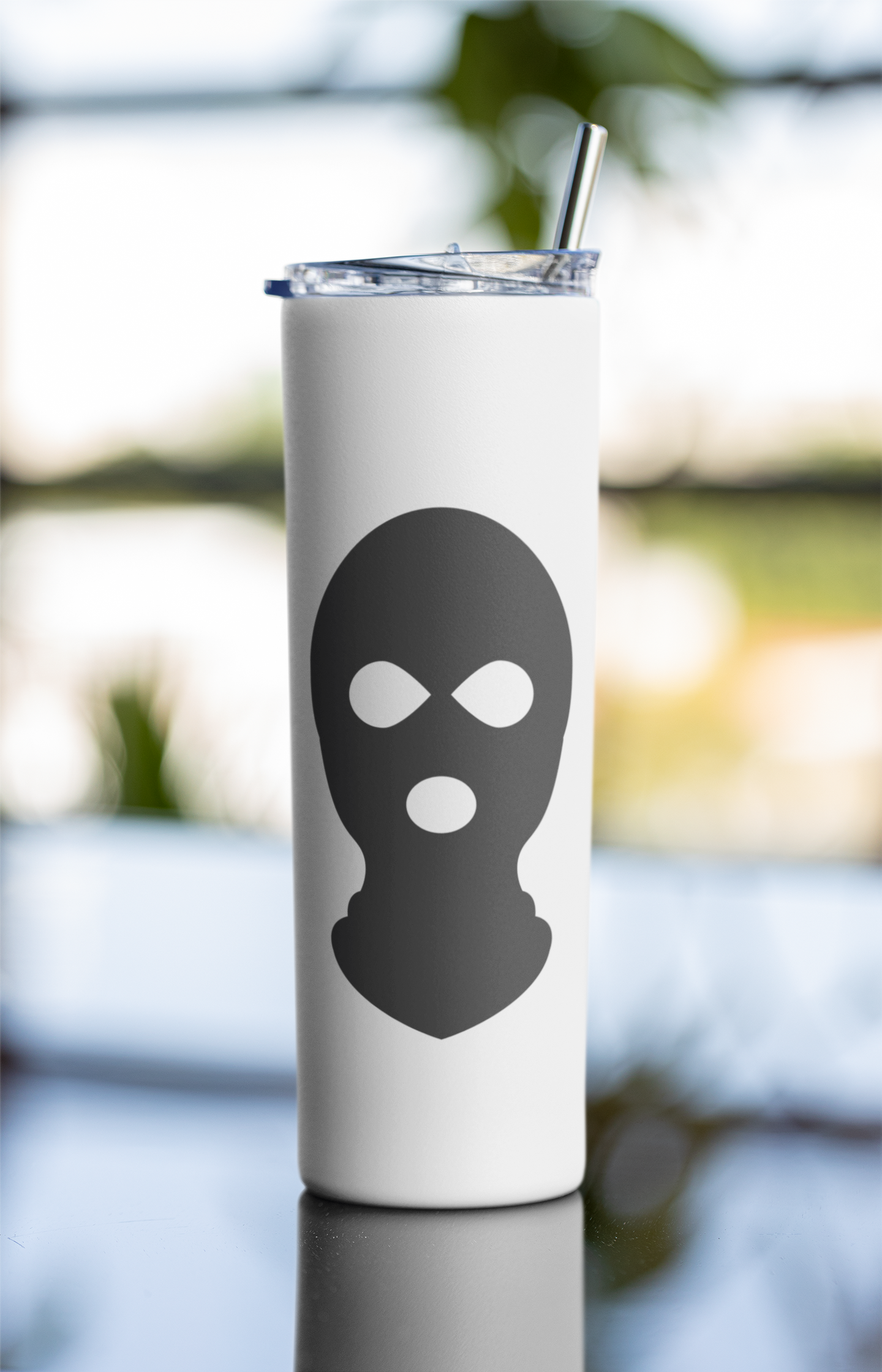 SKI MASK Printed Tumbler Bottle