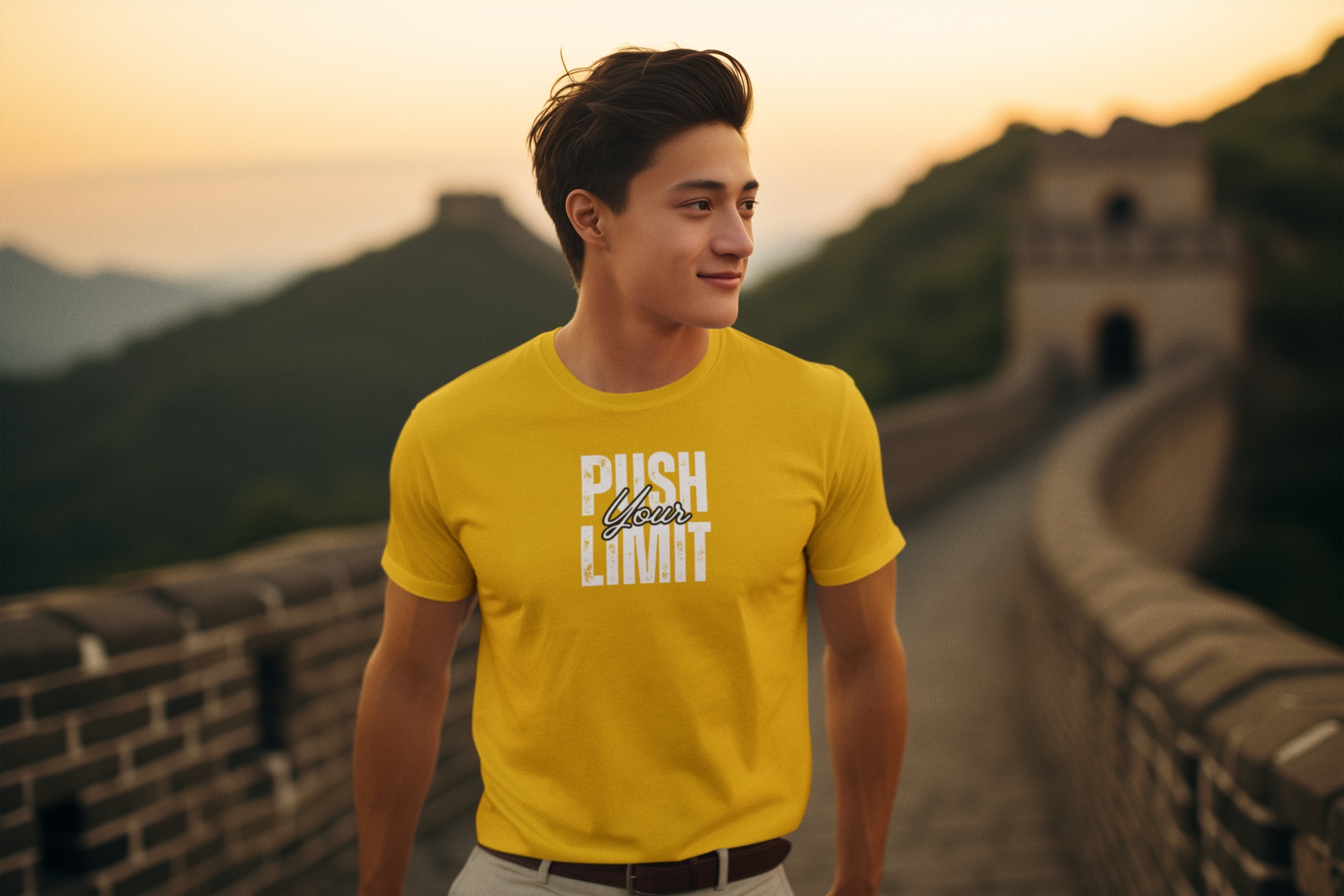 Push Your Limit 100% Cotton T-Shirt