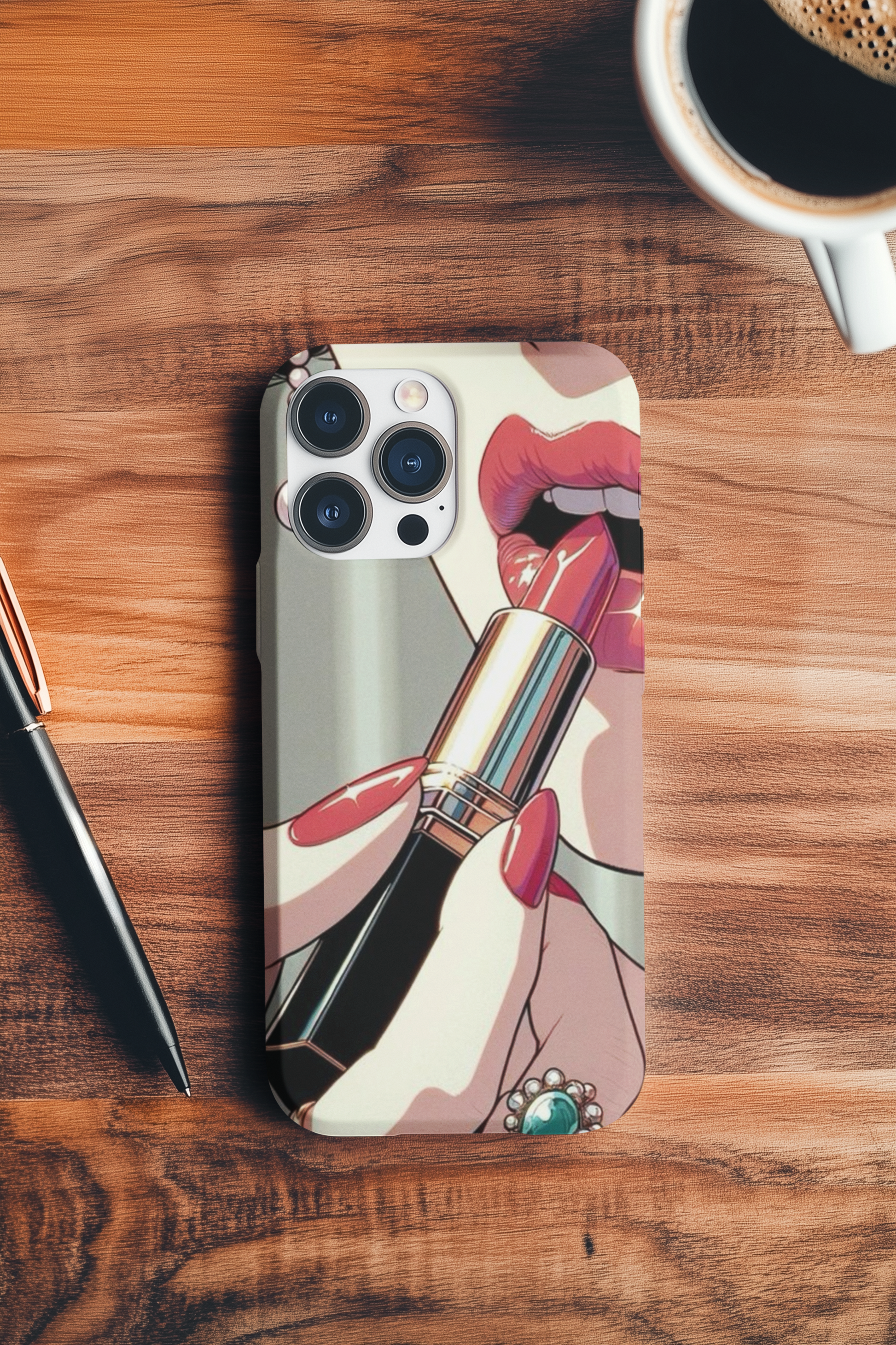 Lip Locked Back Cover Case For iPhone