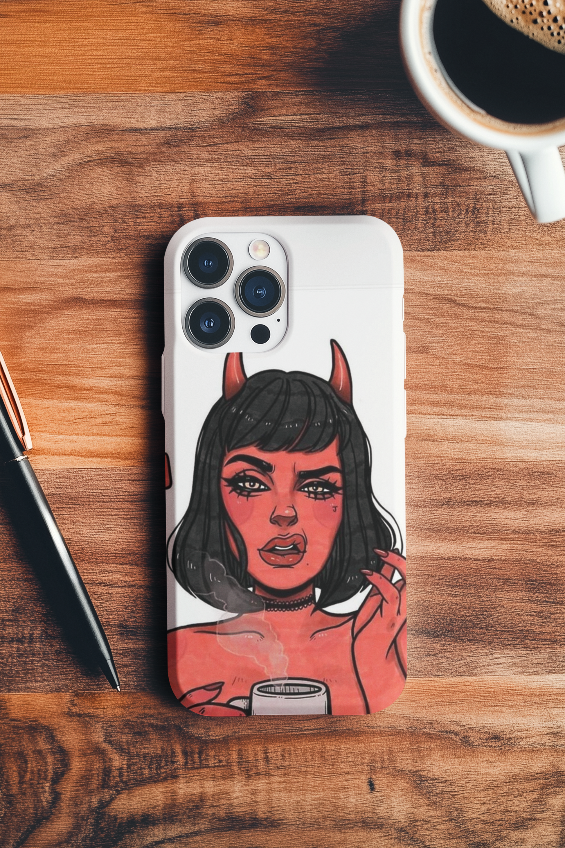 Devil Girl Back Cover Case For iPhone