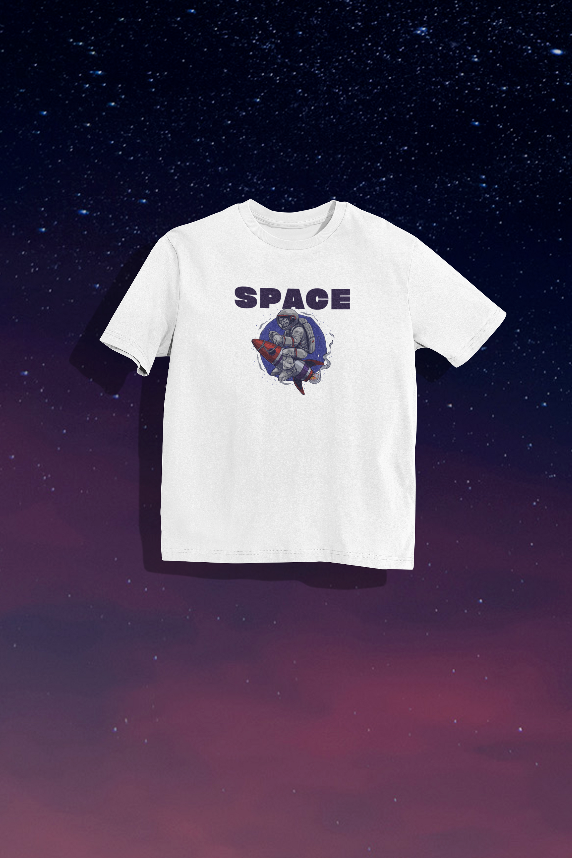 Space Unisex Oversized 100% Cotton T-Shirt