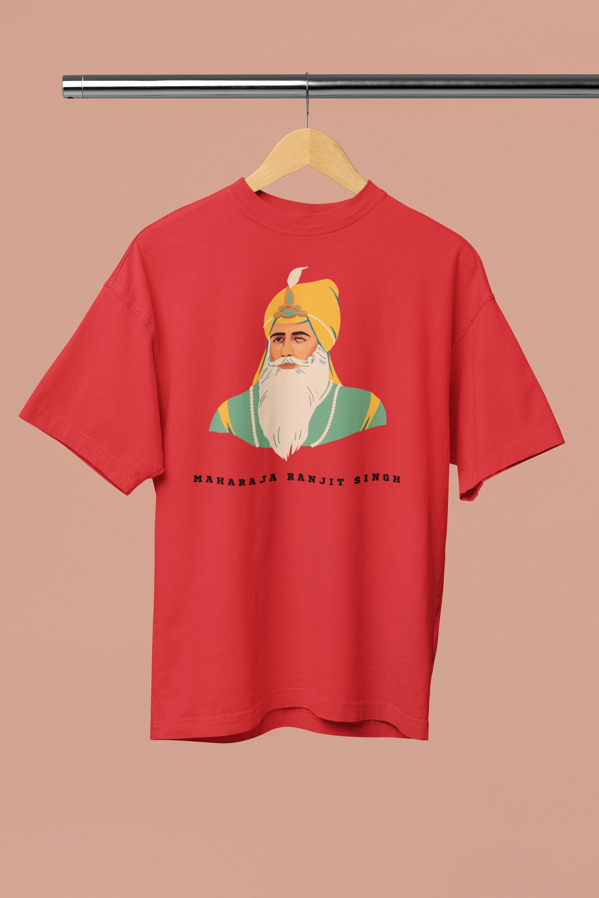 Maharaja Ranjit Singh Printed Oversized T-Shirt