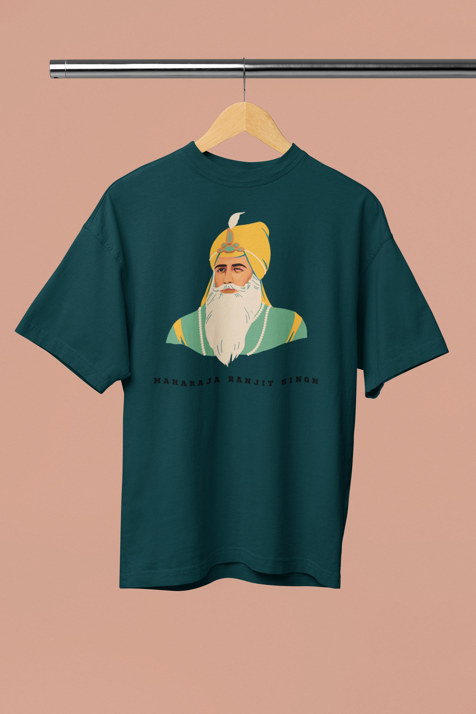 Maharaja Ranjit Singh Printed Oversized T-Shirt