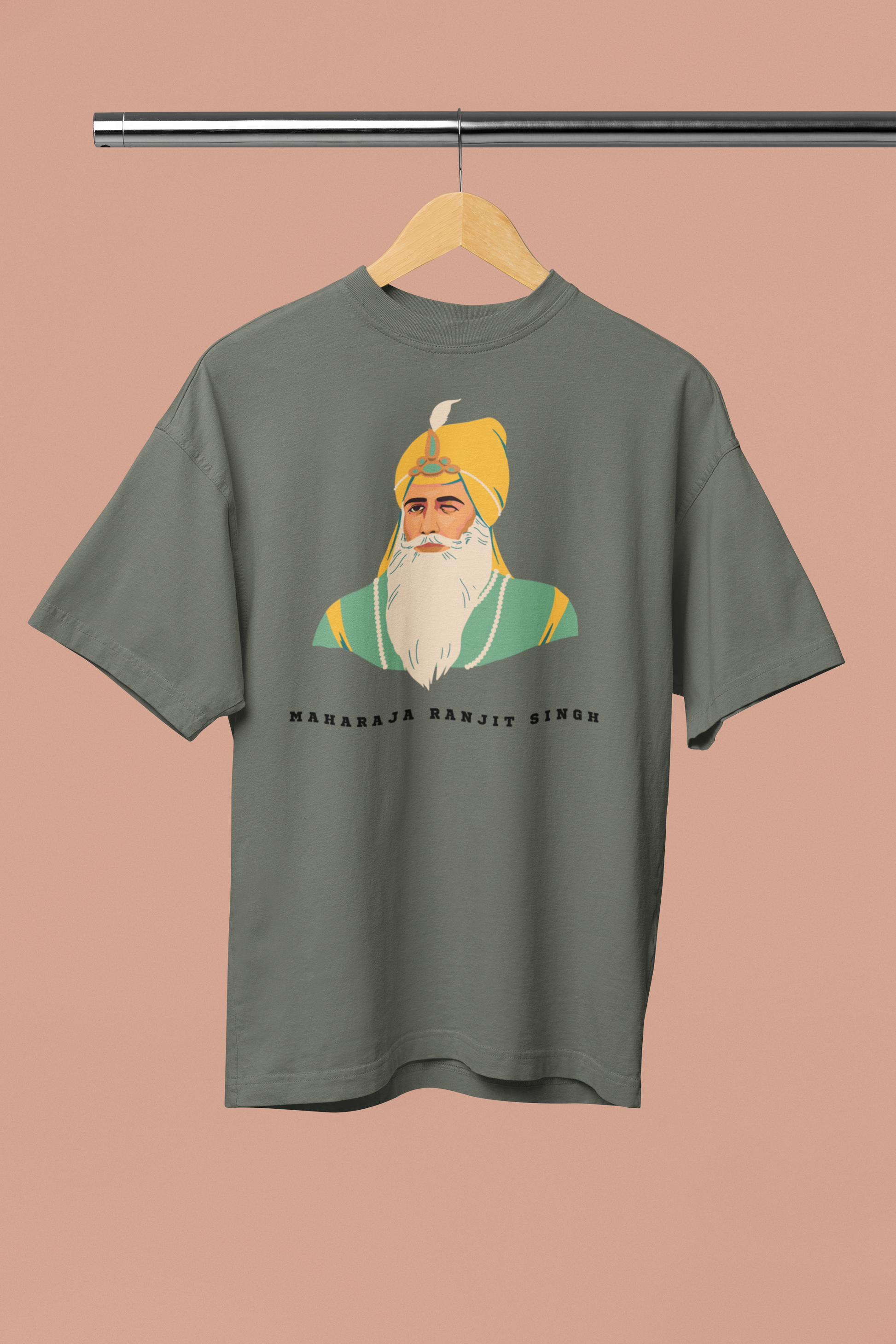 Maharaja Ranjit Singh Printed Oversized T-Shirt