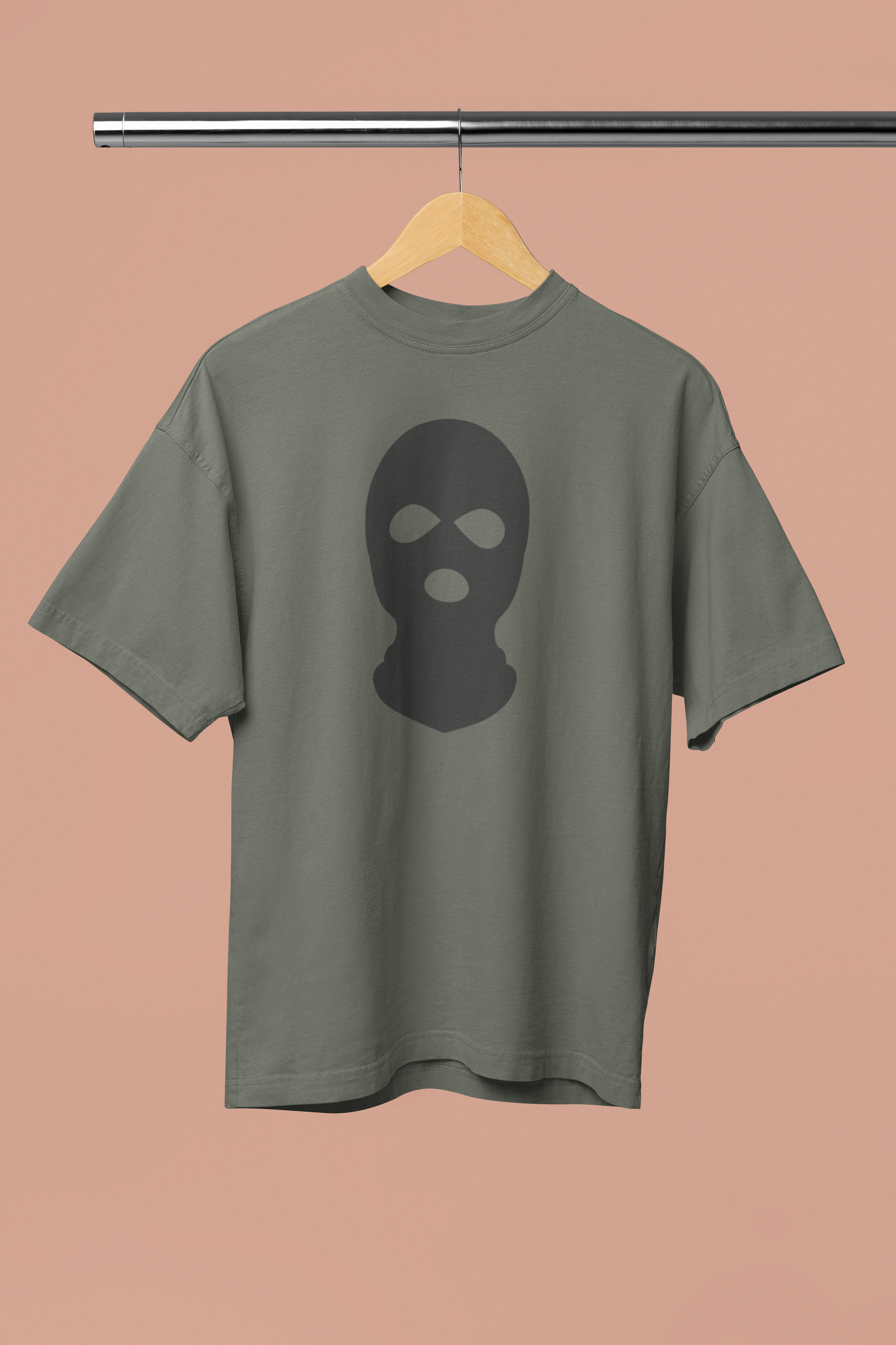 Ski Mask Oversized Cotton T-Shirt