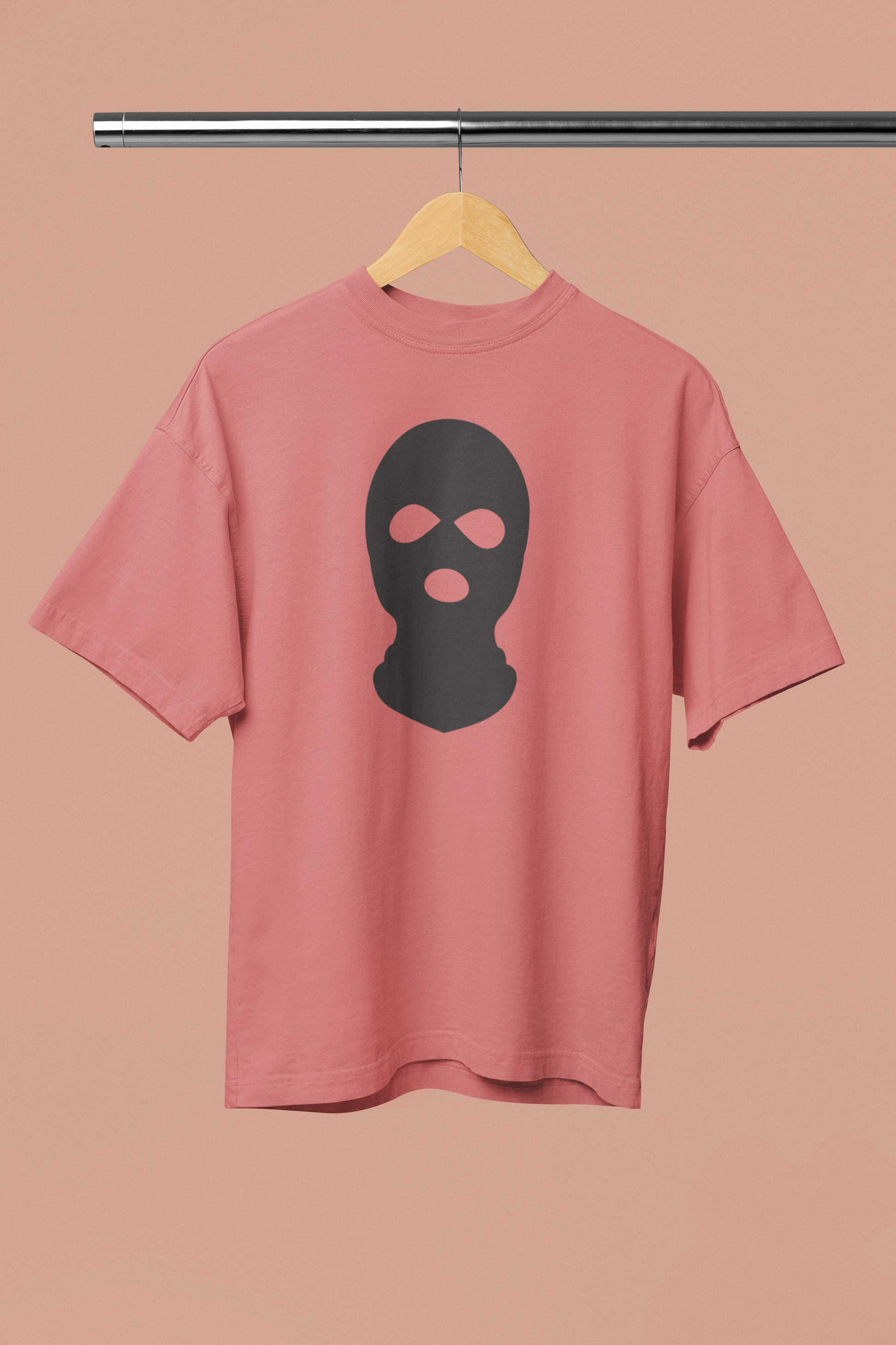 Ski Mask Oversized Cotton T-Shirt