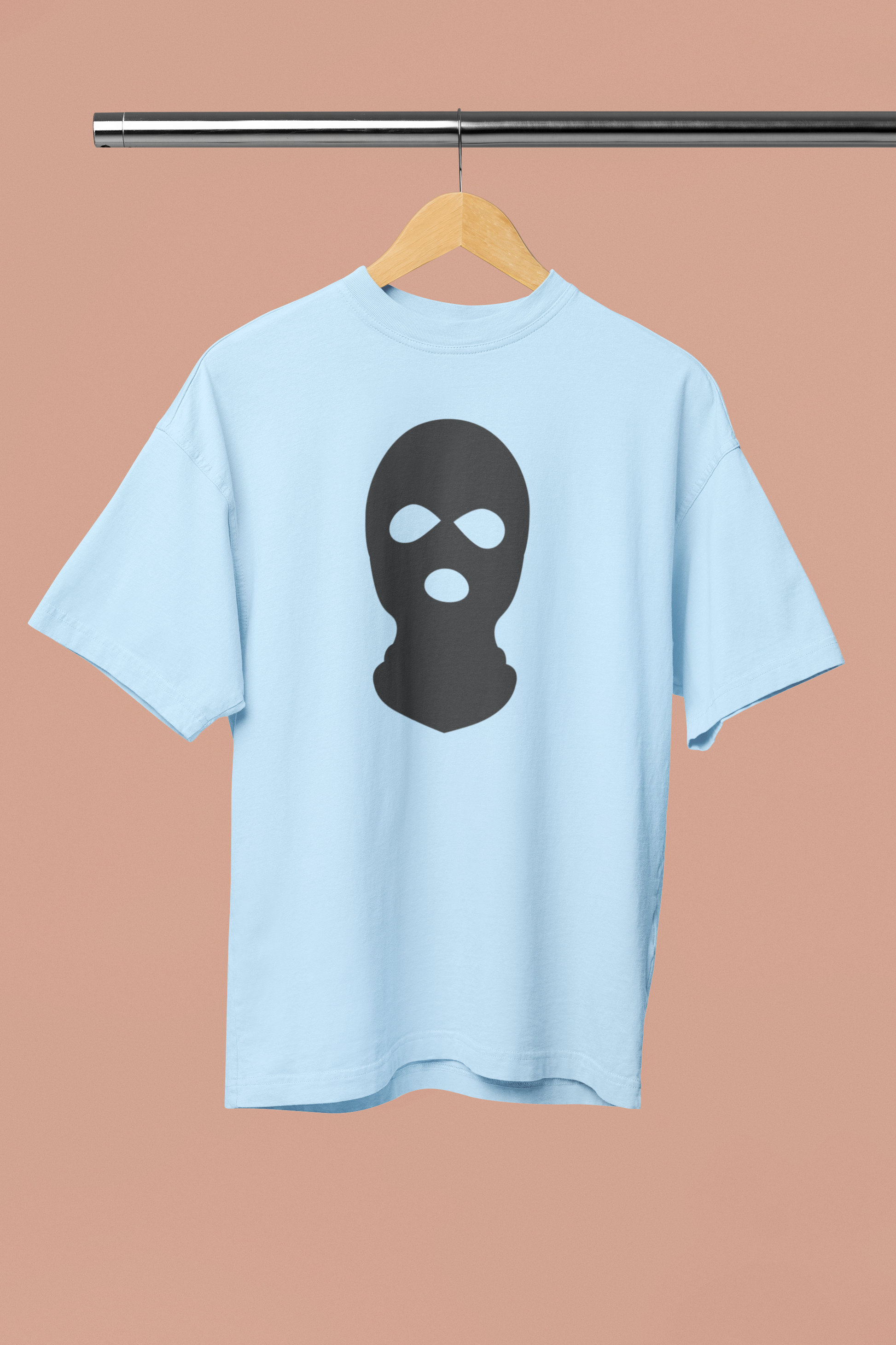 Ski Mask Oversized Cotton T-Shirt