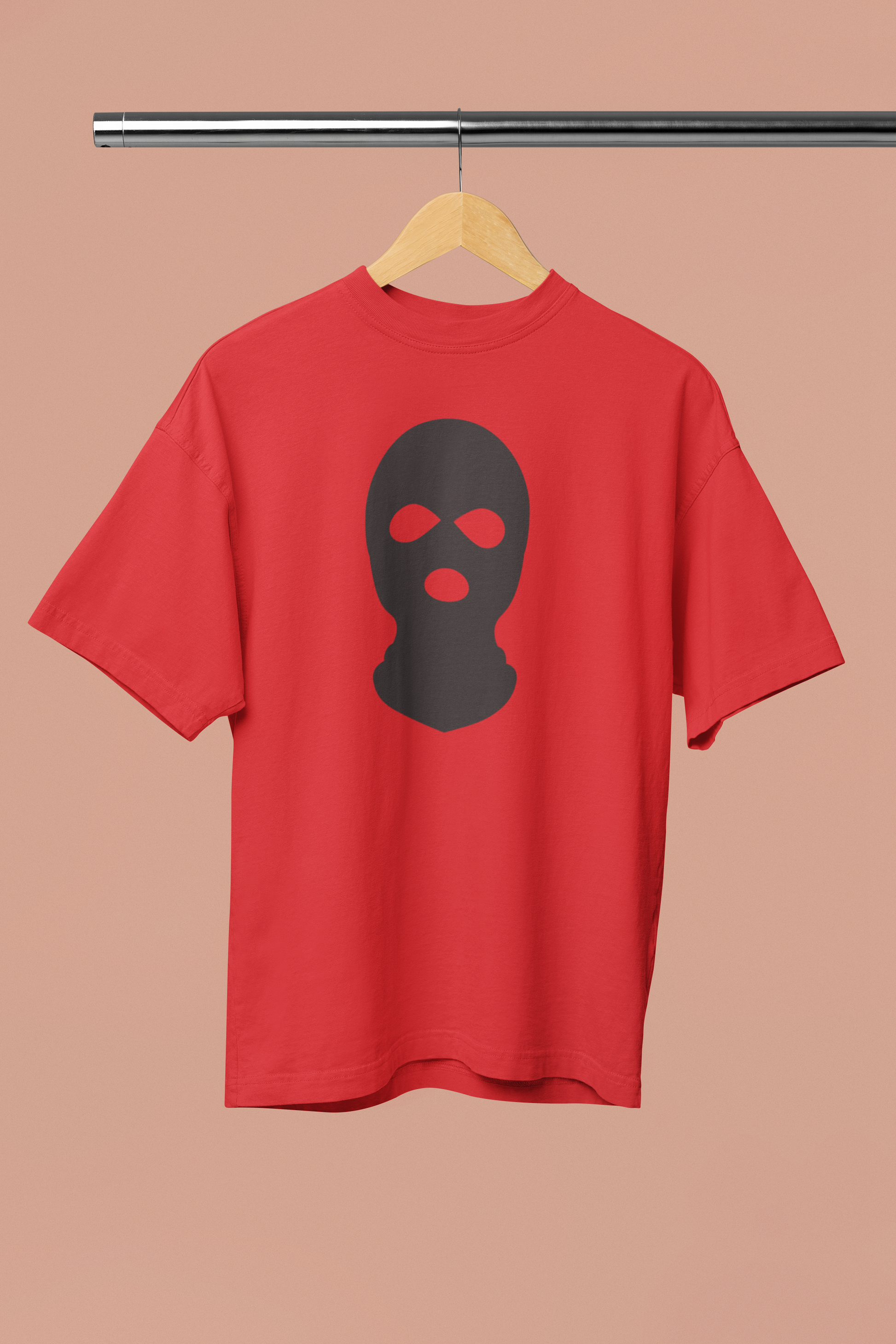 Ski Mask Oversized Cotton T-Shirt