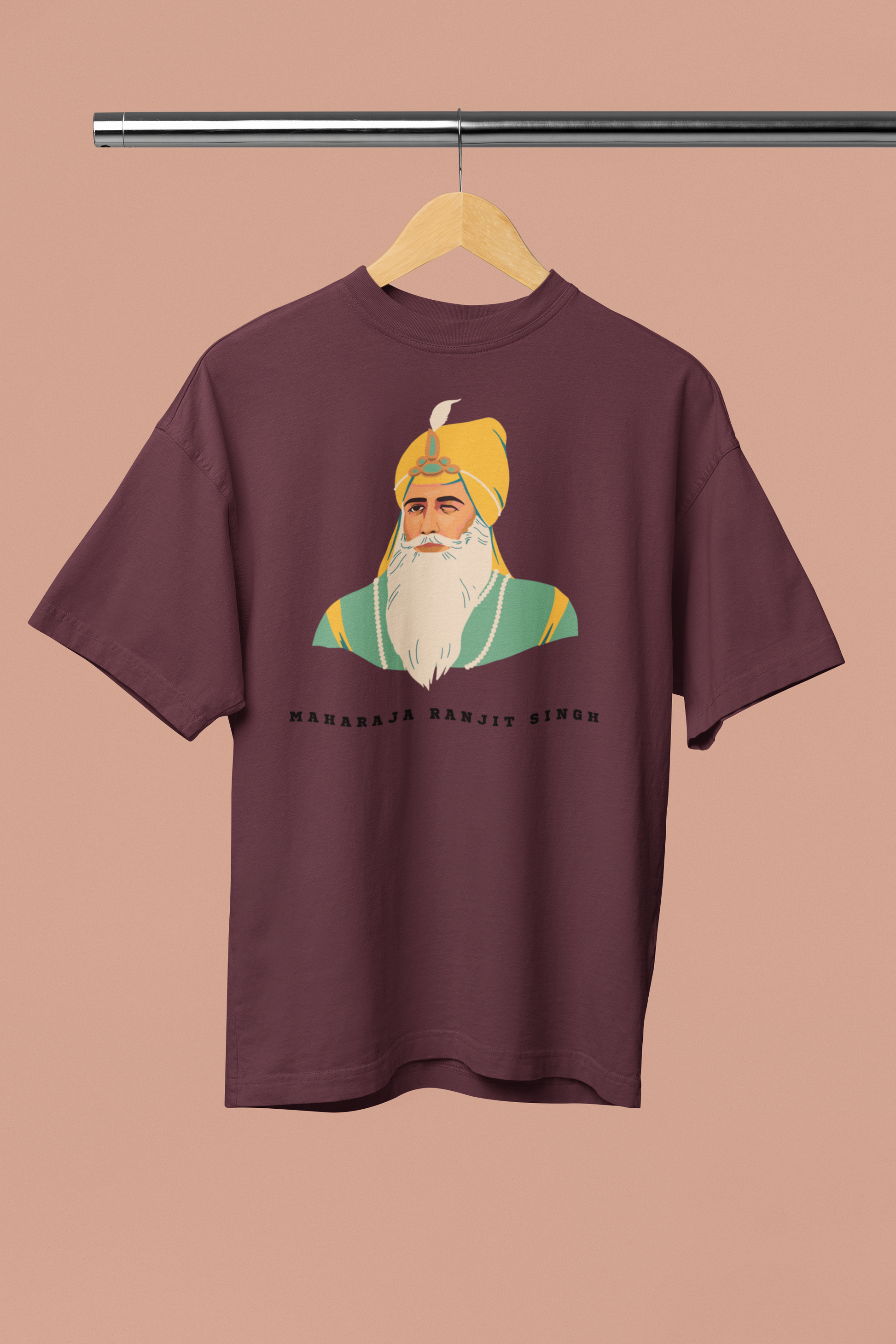 Maharaja Ranjit Singh Printed Oversized T-Shirt