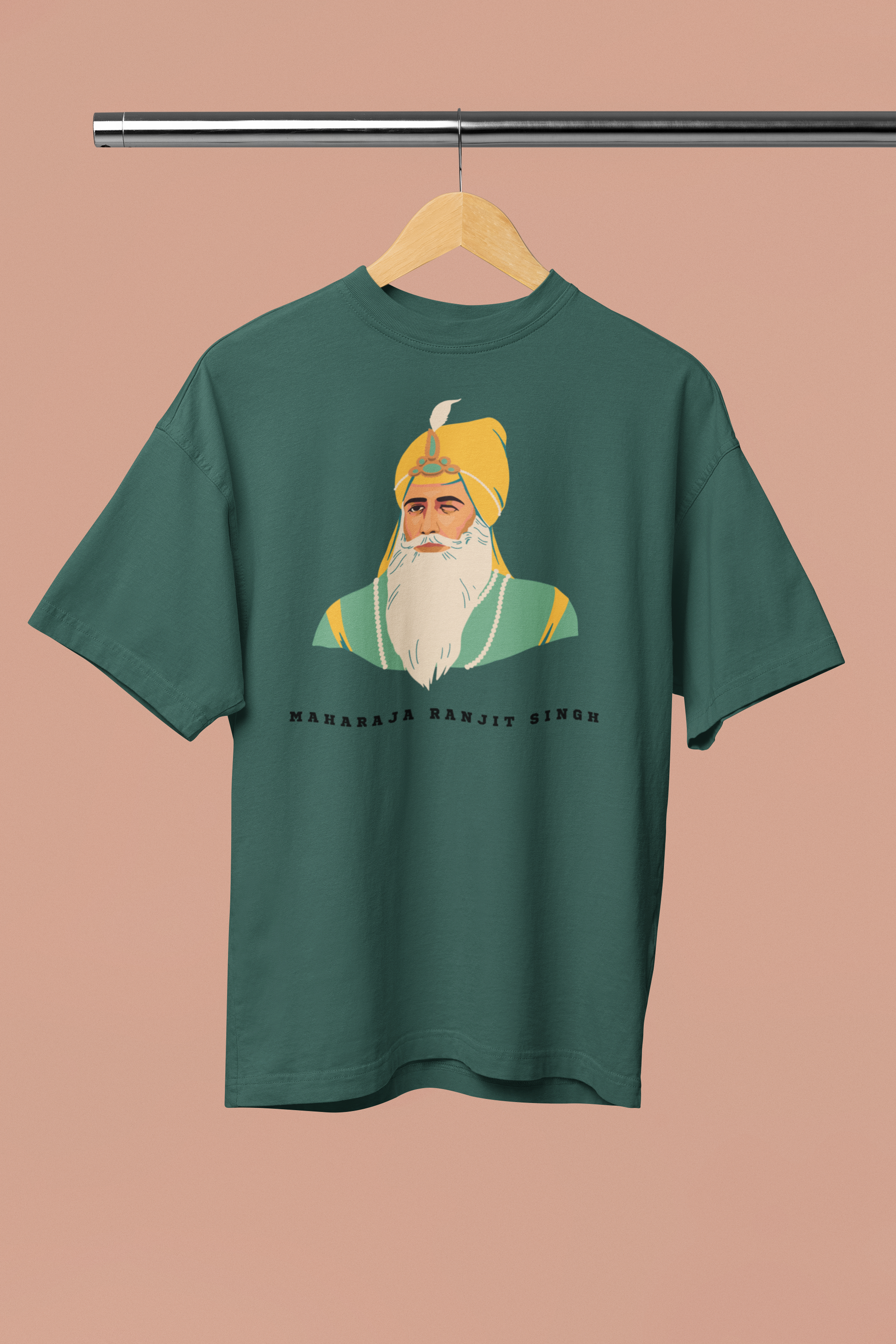 Maharaja Ranjit Singh Printed Oversized T-Shirt