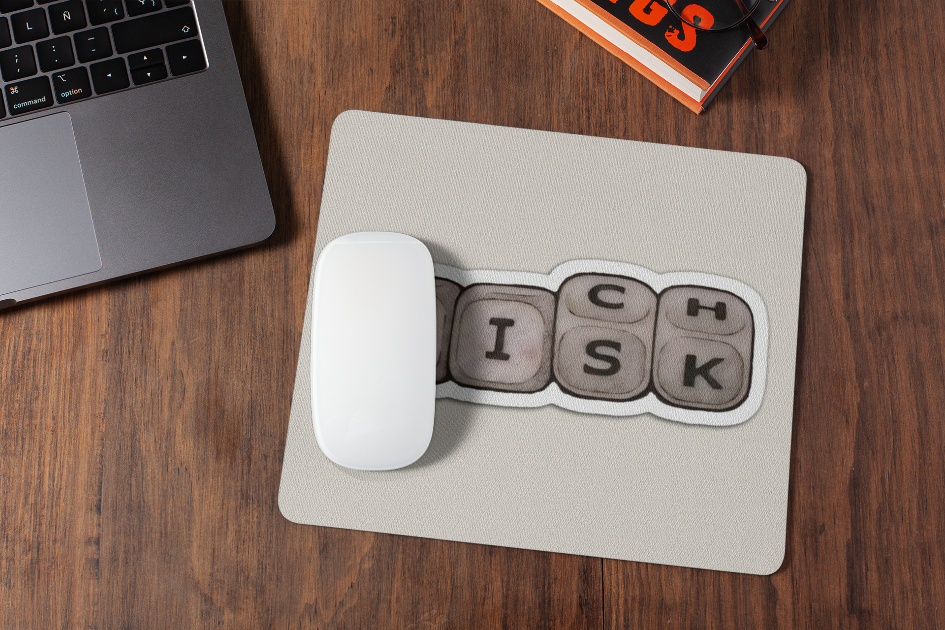 Rich Risk Printed Mouse Pad