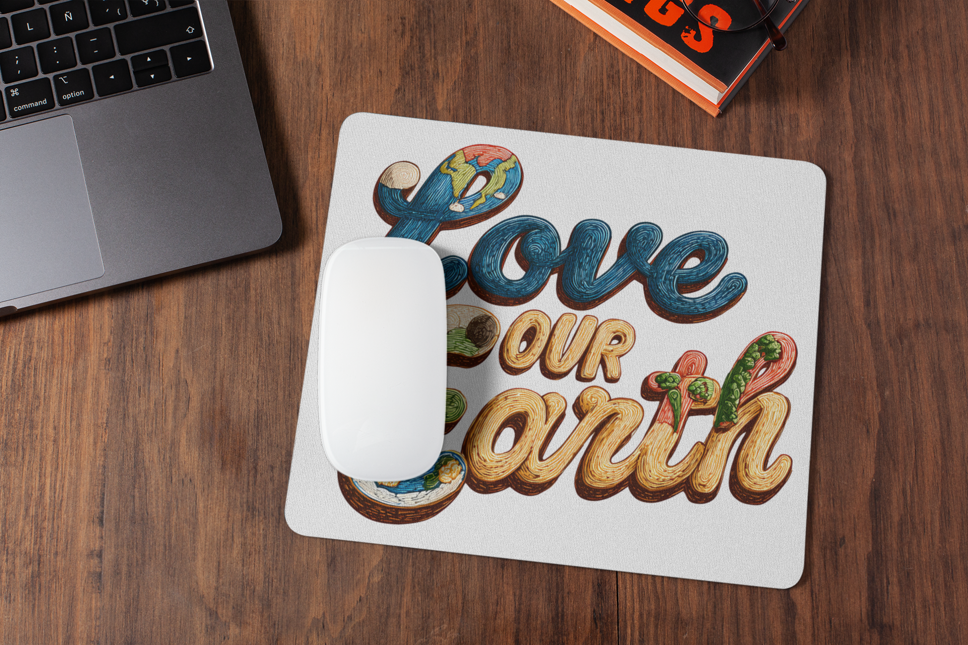 Love Our Earth Printed Mouse Pad
