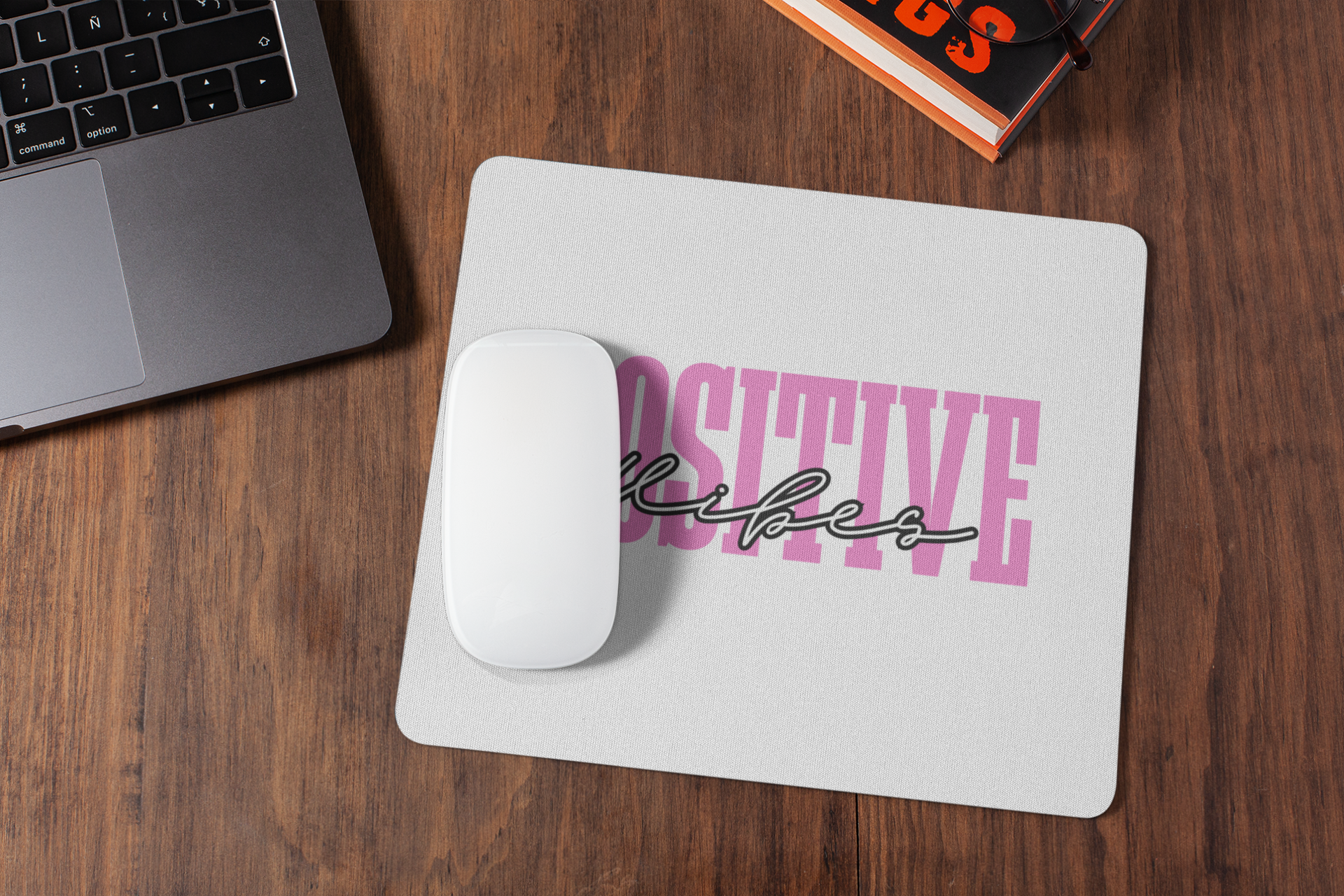 Positive Vibes Printed Mouse Pad