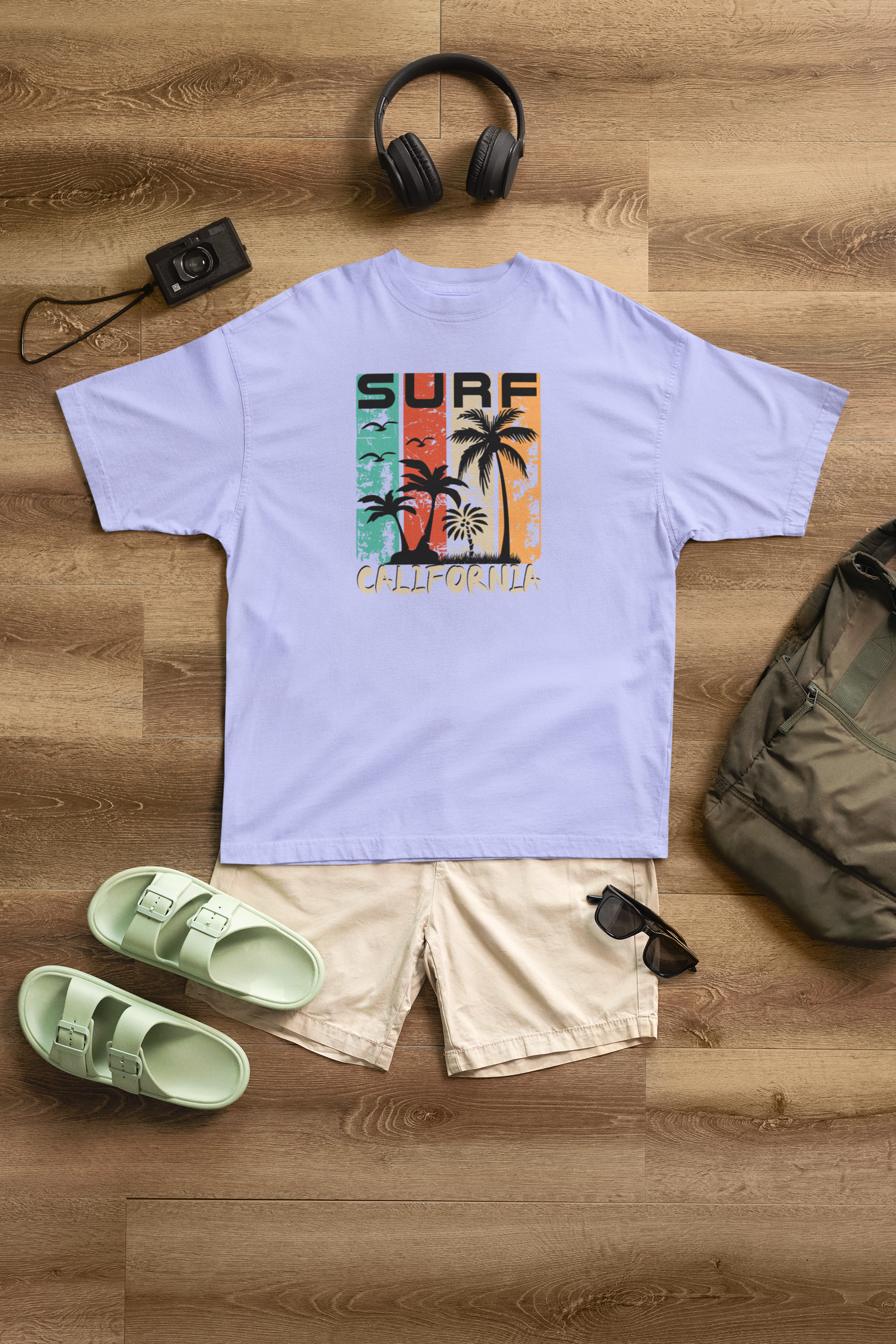Surf California 100% Cotton Oversized T-Shirt