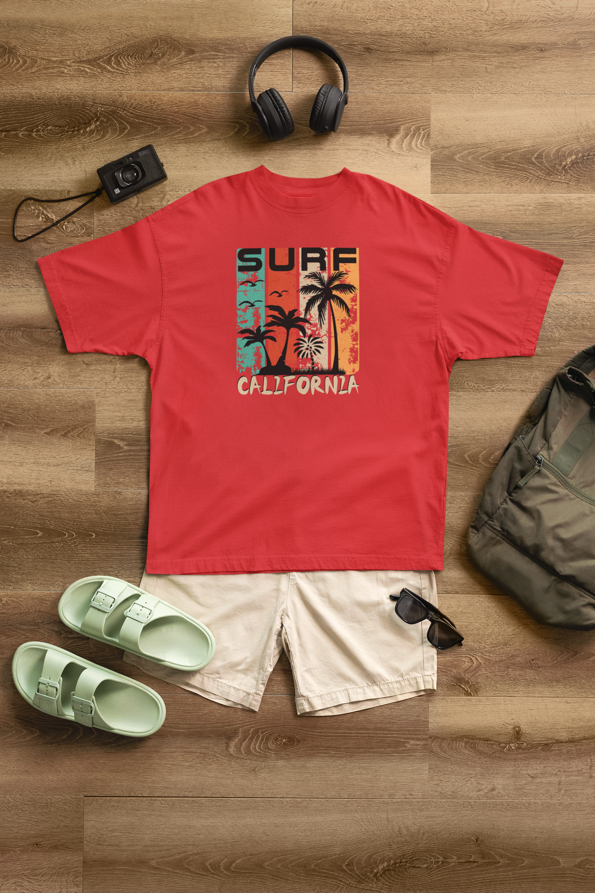 Surf California 100% Cotton Oversized T-Shirt