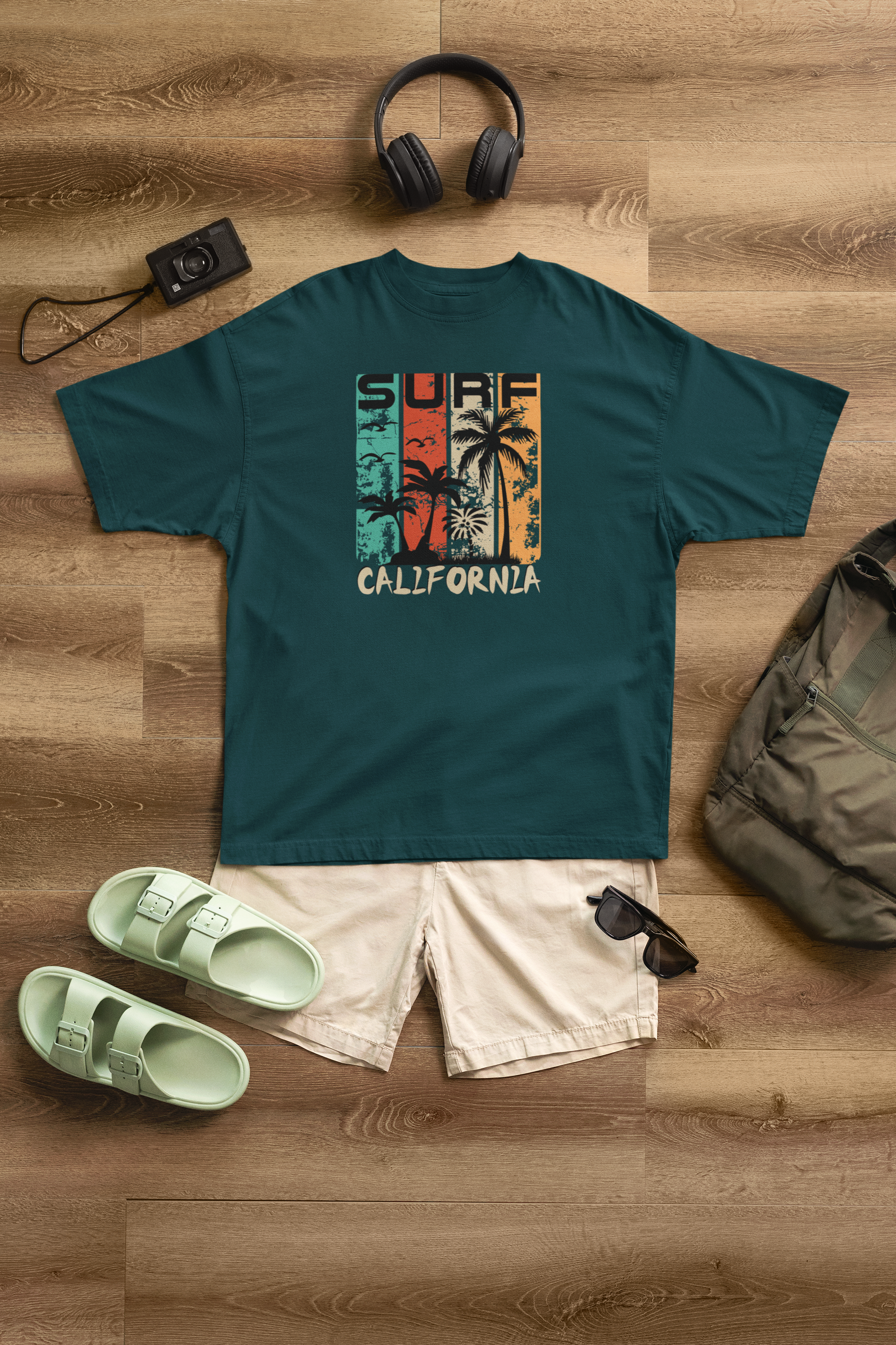 Surf California 100% Cotton Oversized T-Shirt