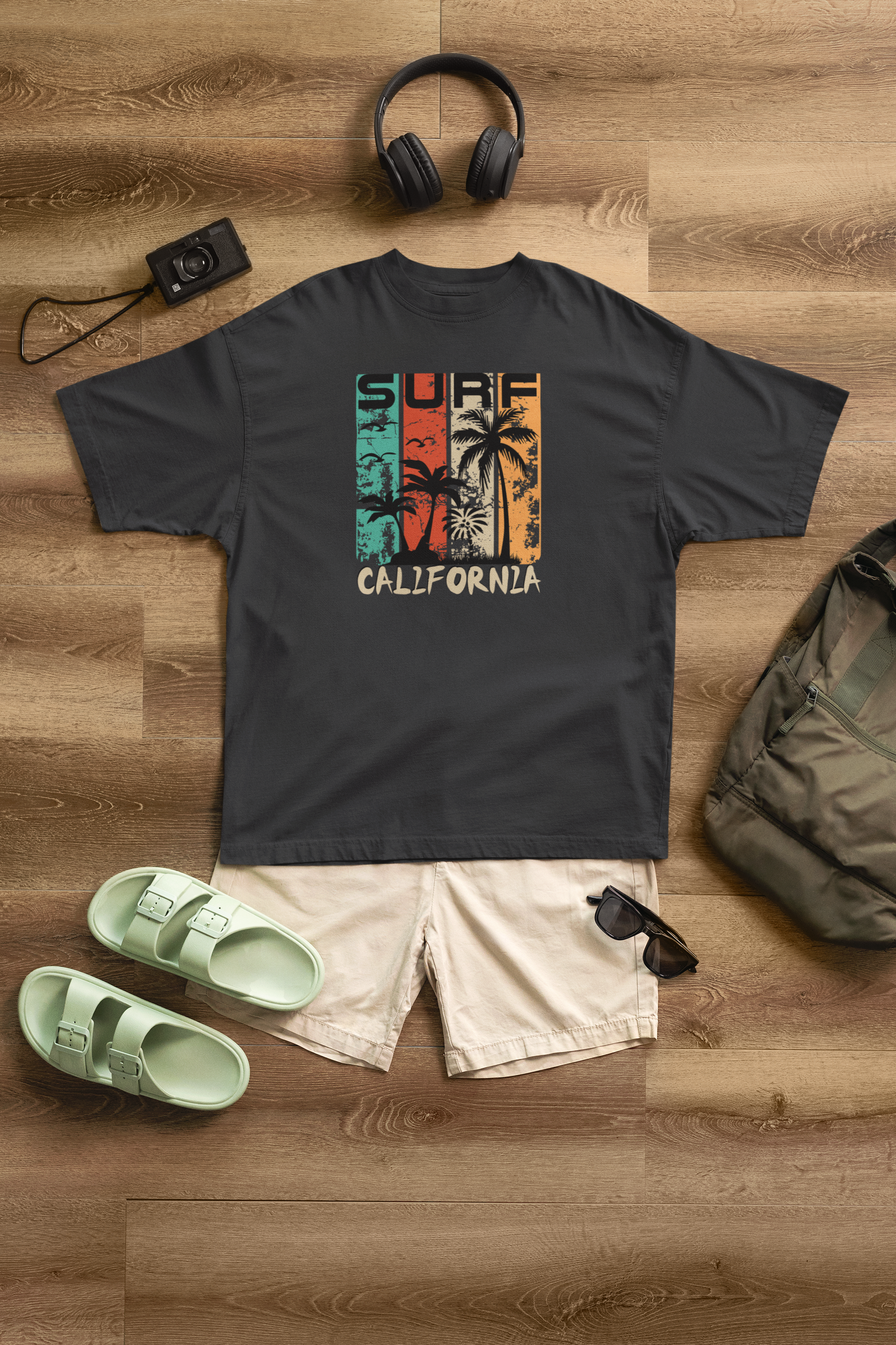 Surf California 100% Cotton Oversized T-Shirt