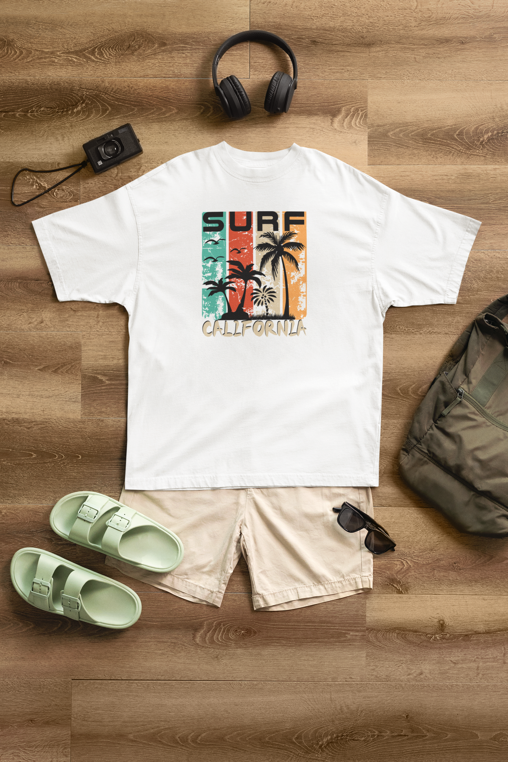 Surf California 100% Cotton Oversized T-Shirt