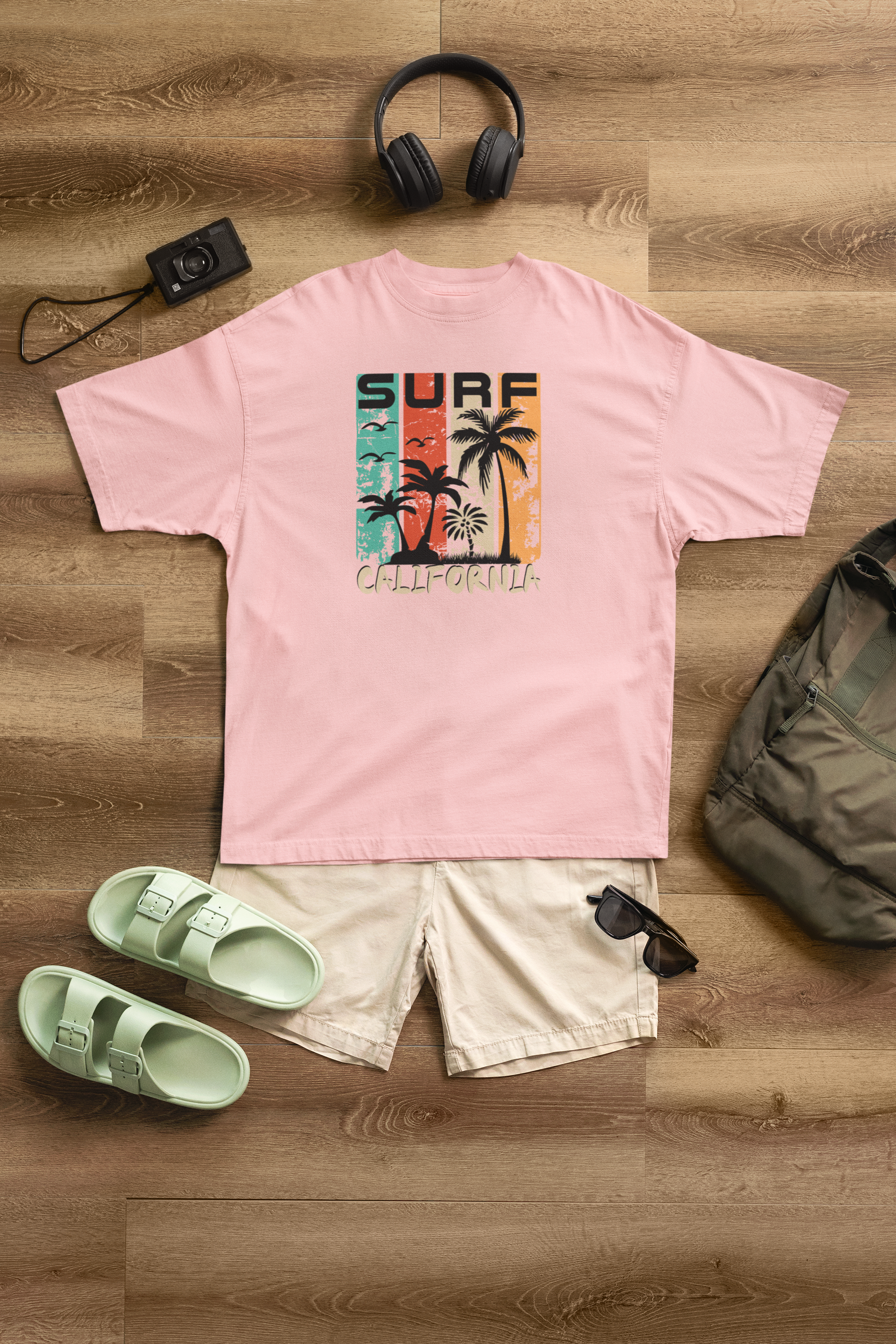 Surf California 100% Cotton Oversized T-Shirt