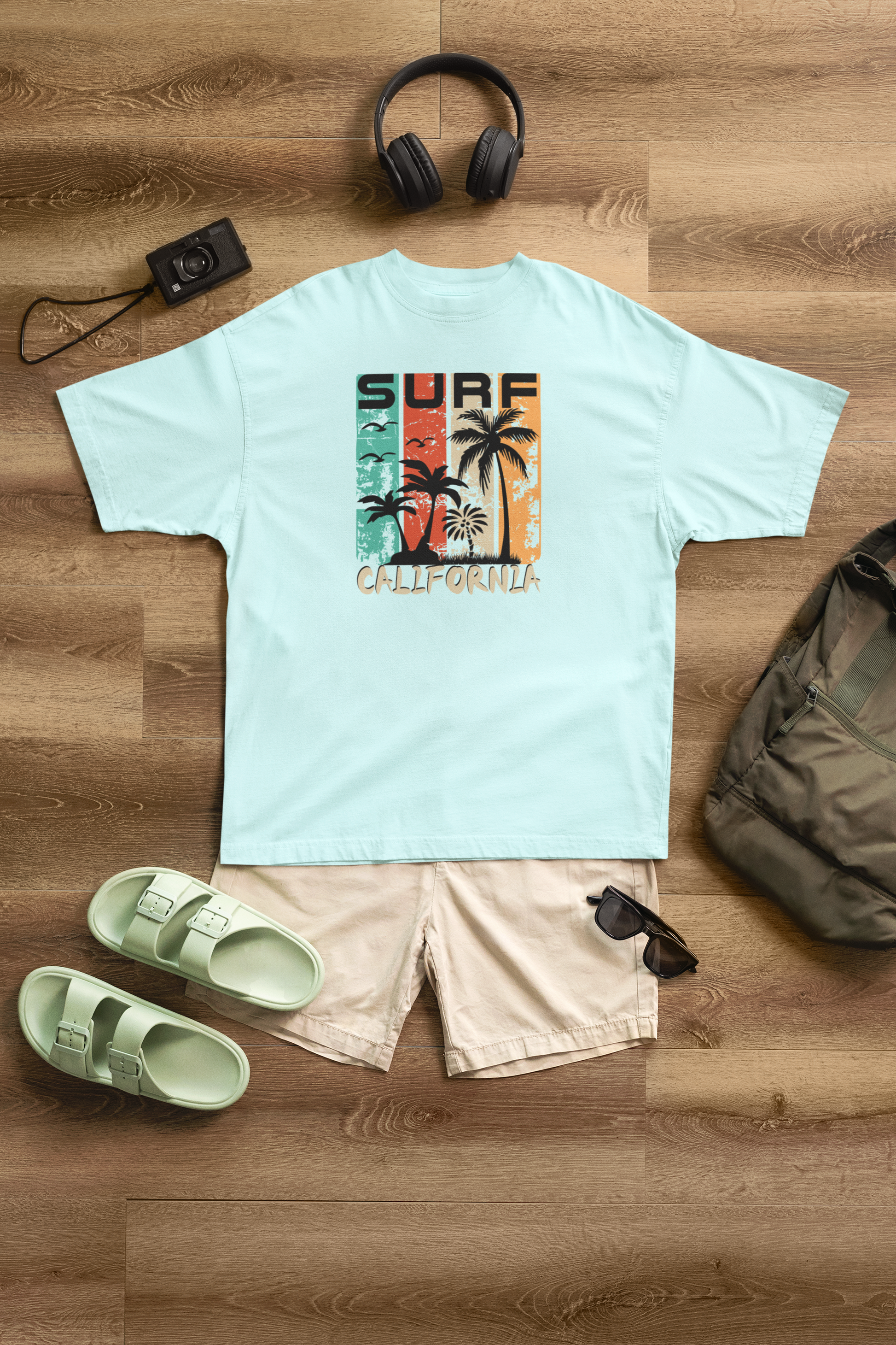 Surf California 100% Cotton Oversized T-Shirt