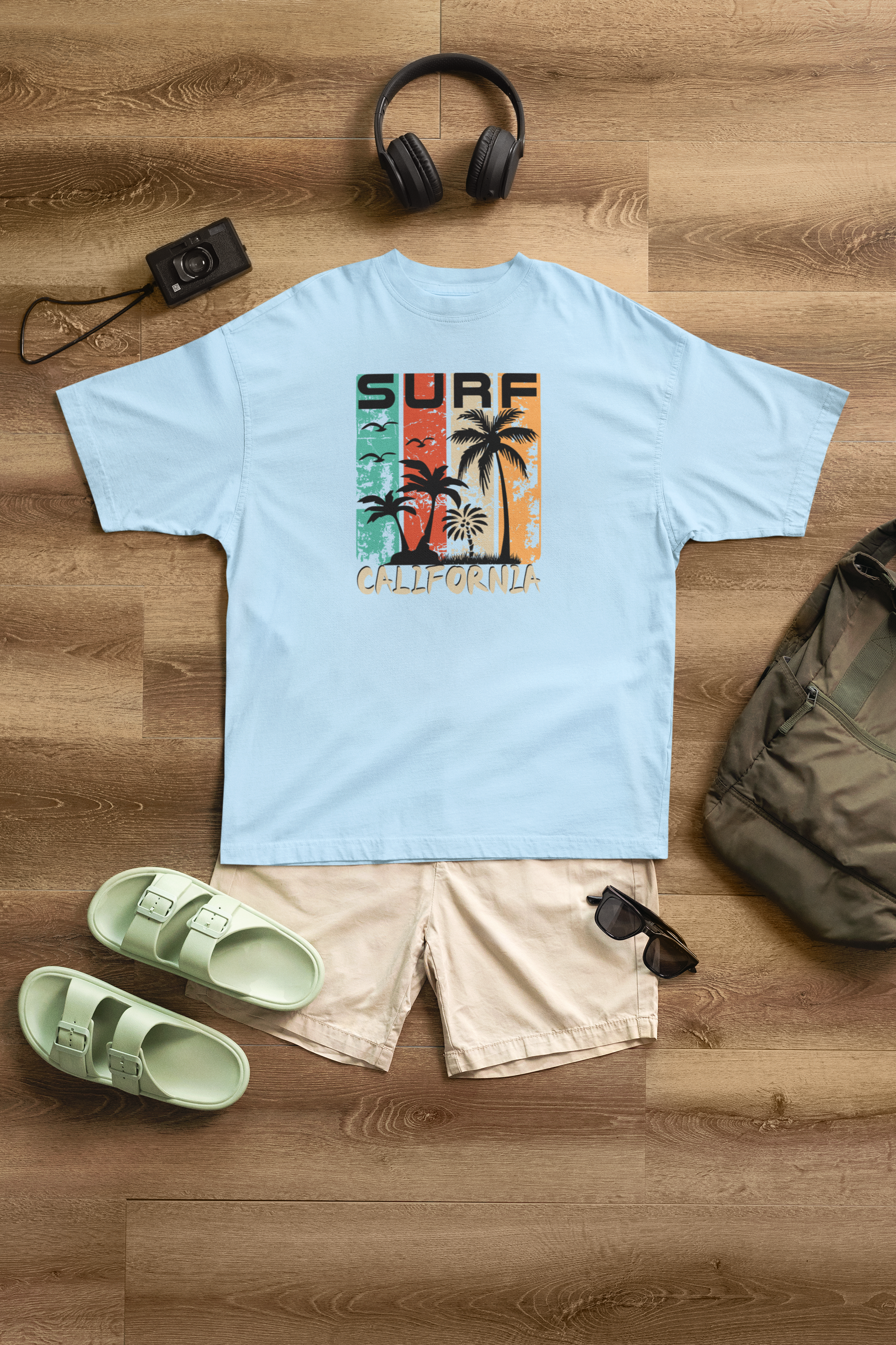 Surf California 100% Cotton Oversized T-Shirt