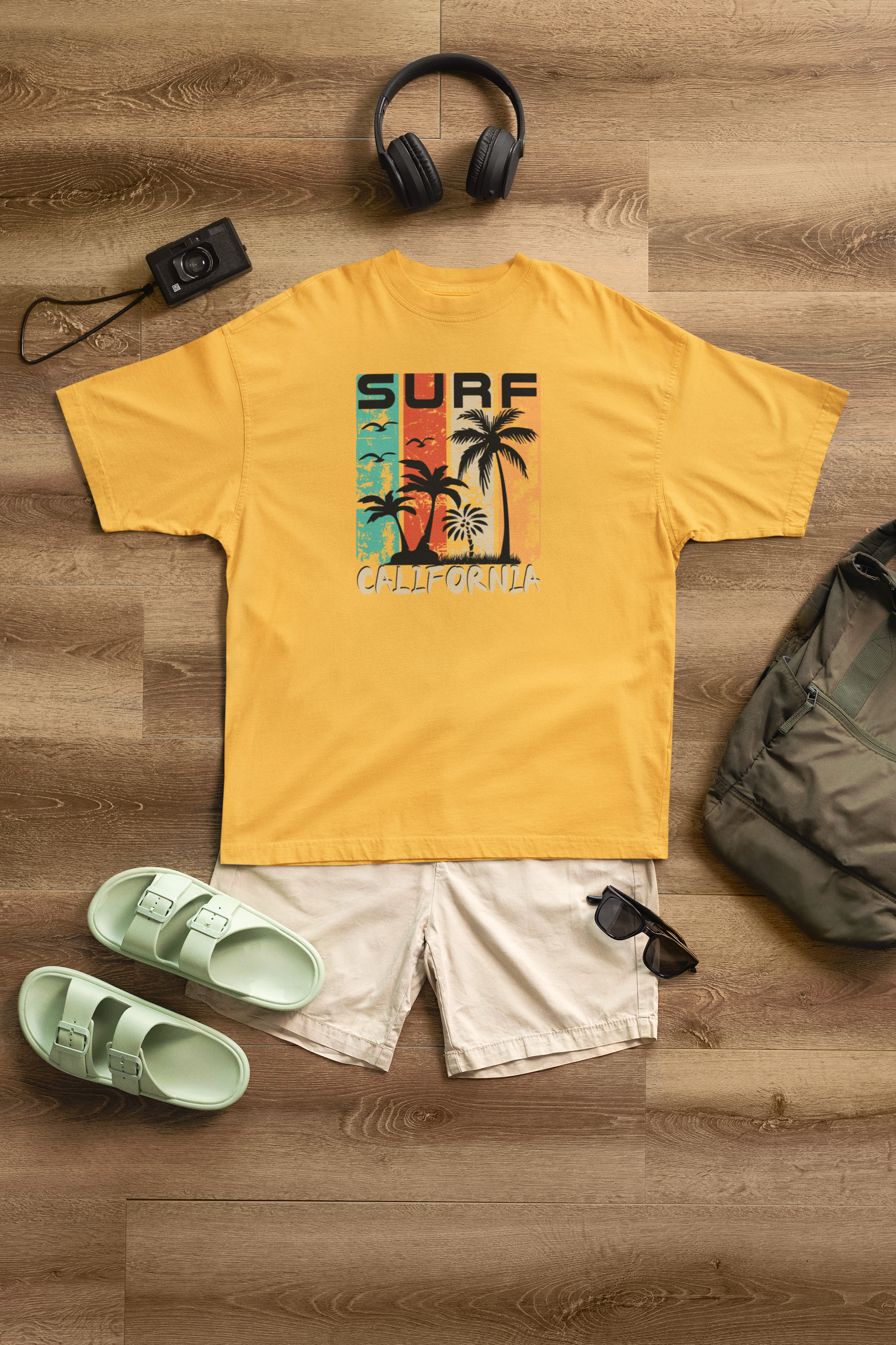 Surf California 100% Cotton Oversized T-Shirt