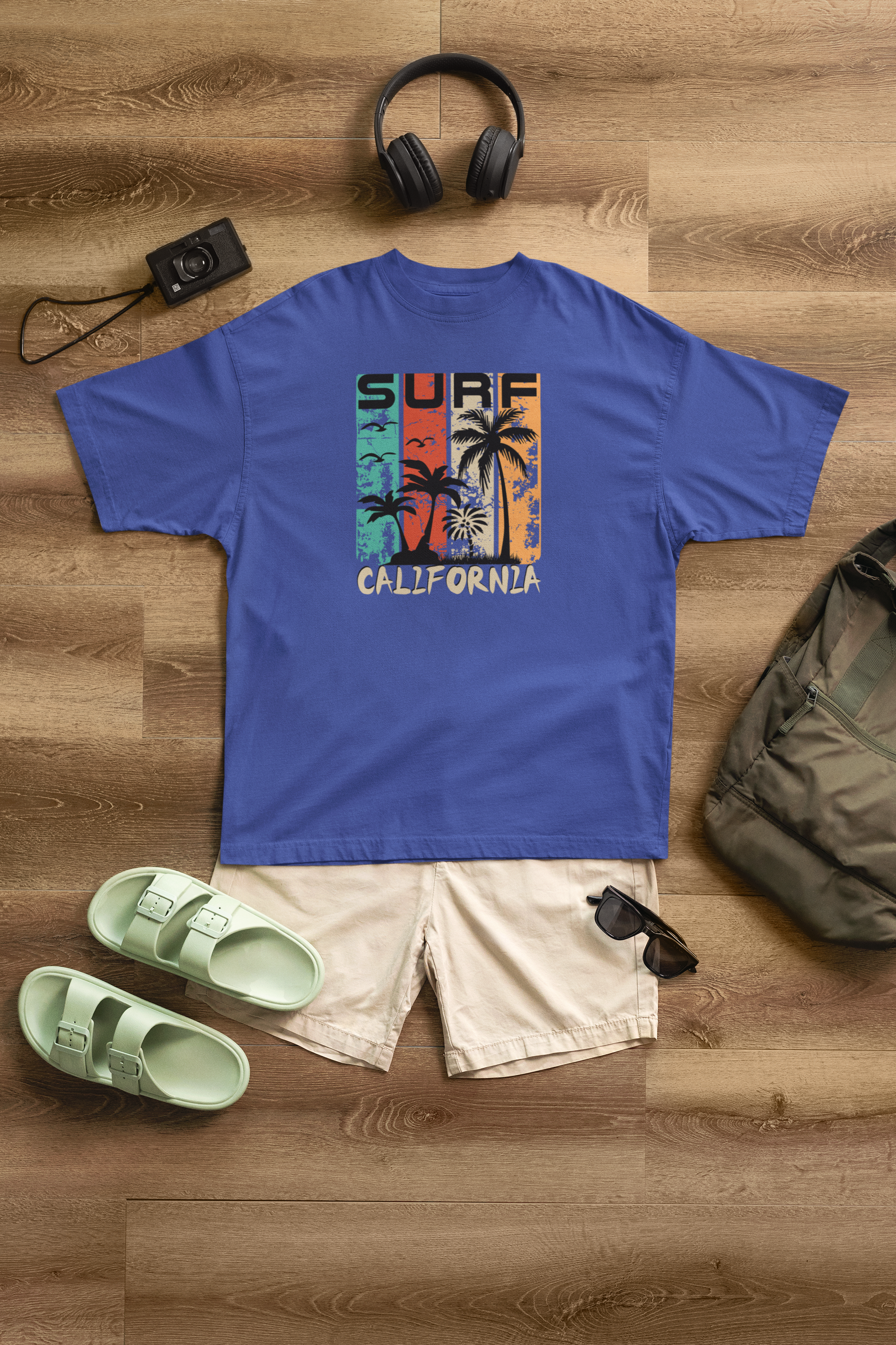 Surf California 100% Cotton Oversized T-Shirt