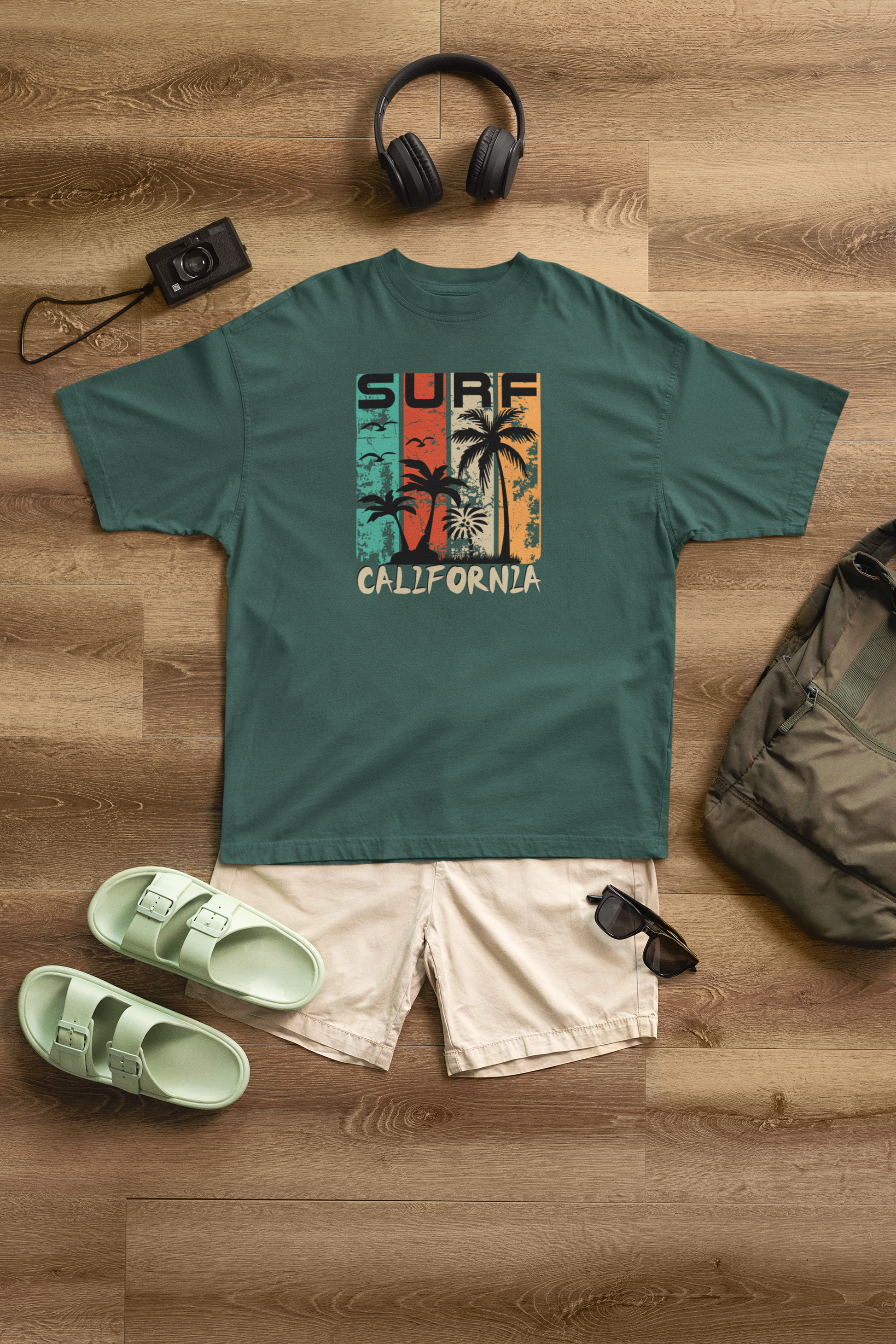 Surf California 100% Cotton Oversized T-Shirt
