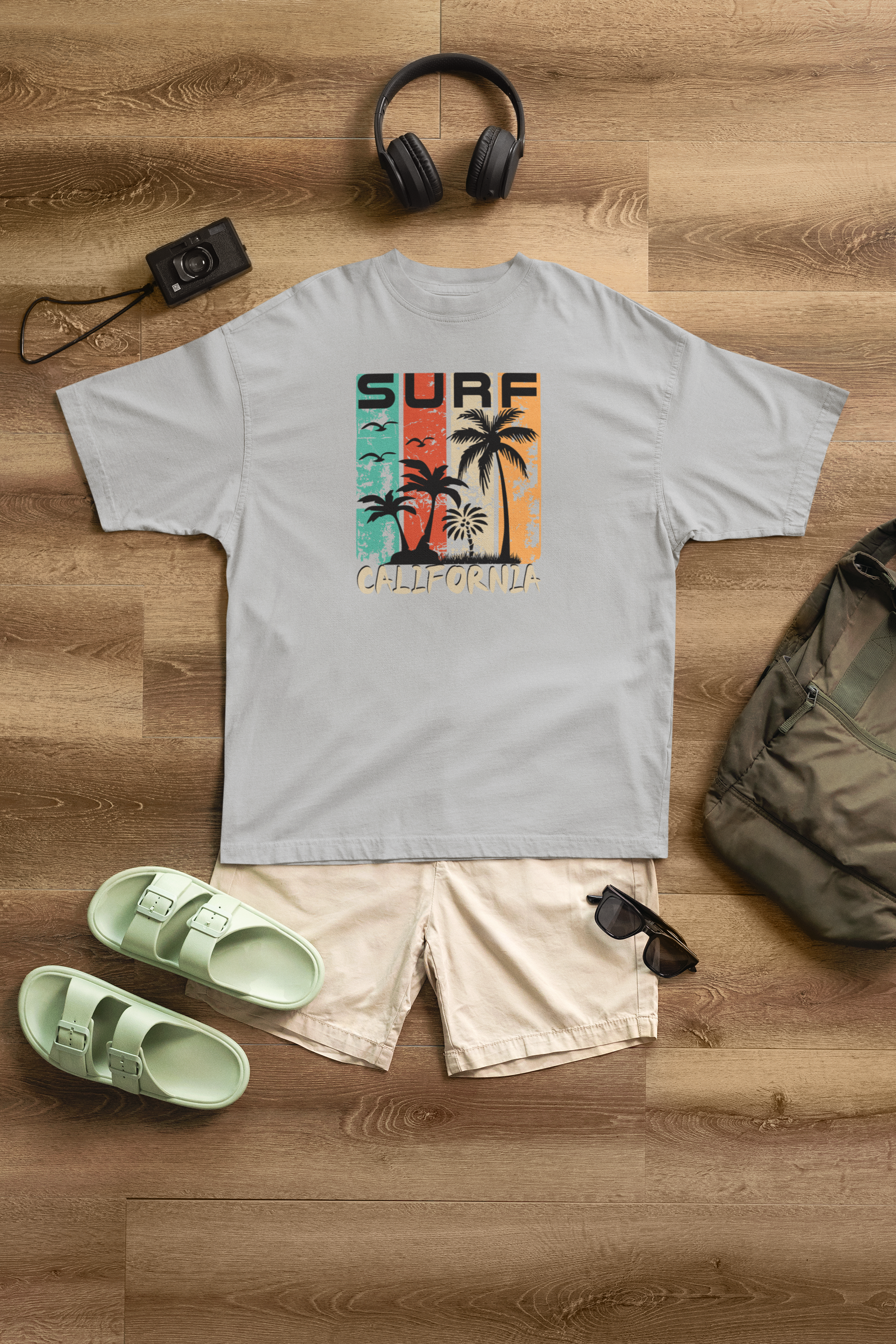 Surf California 100% Cotton Oversized T-Shirt