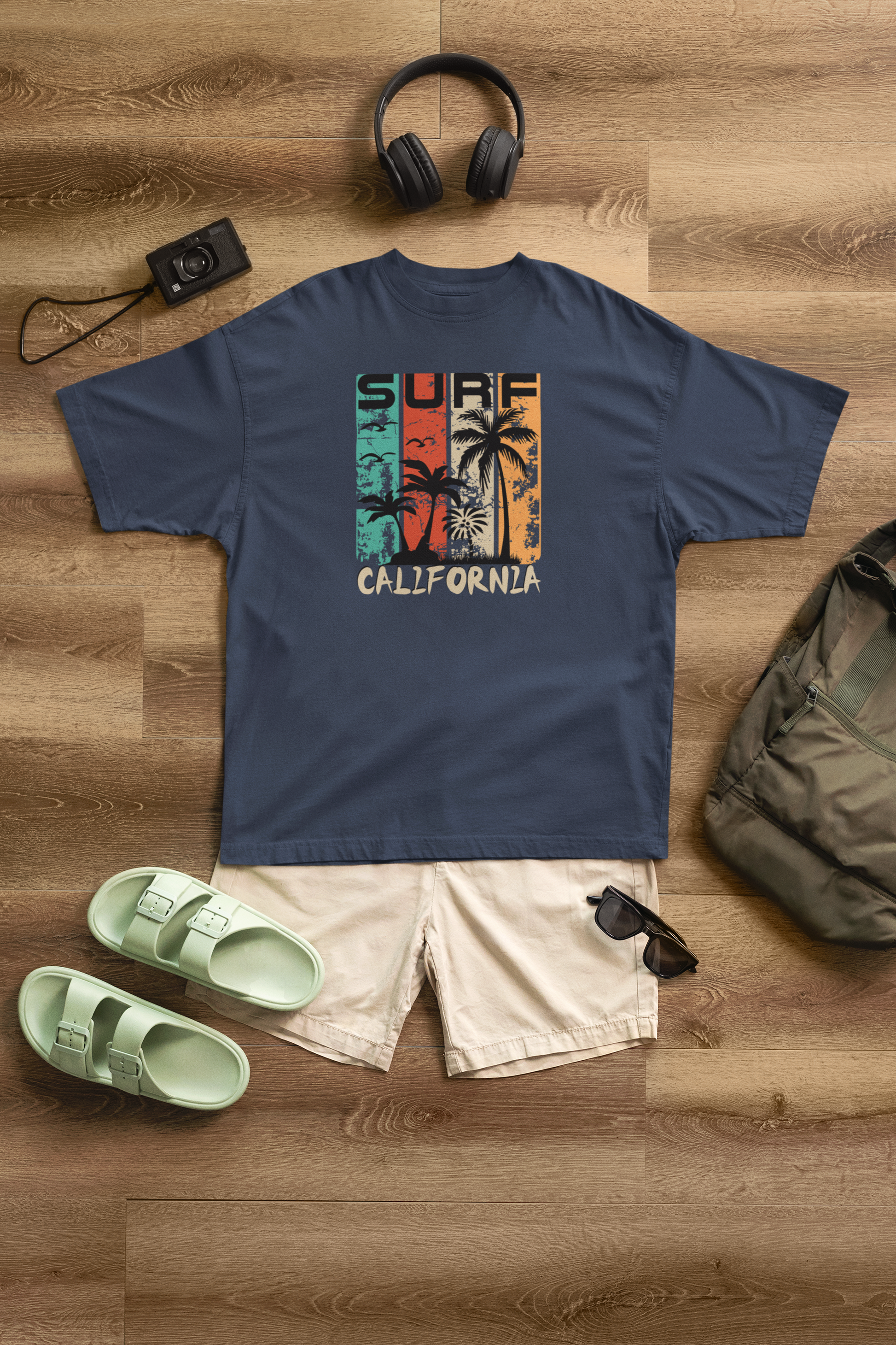 Surf California 100% Cotton Oversized T-Shirt