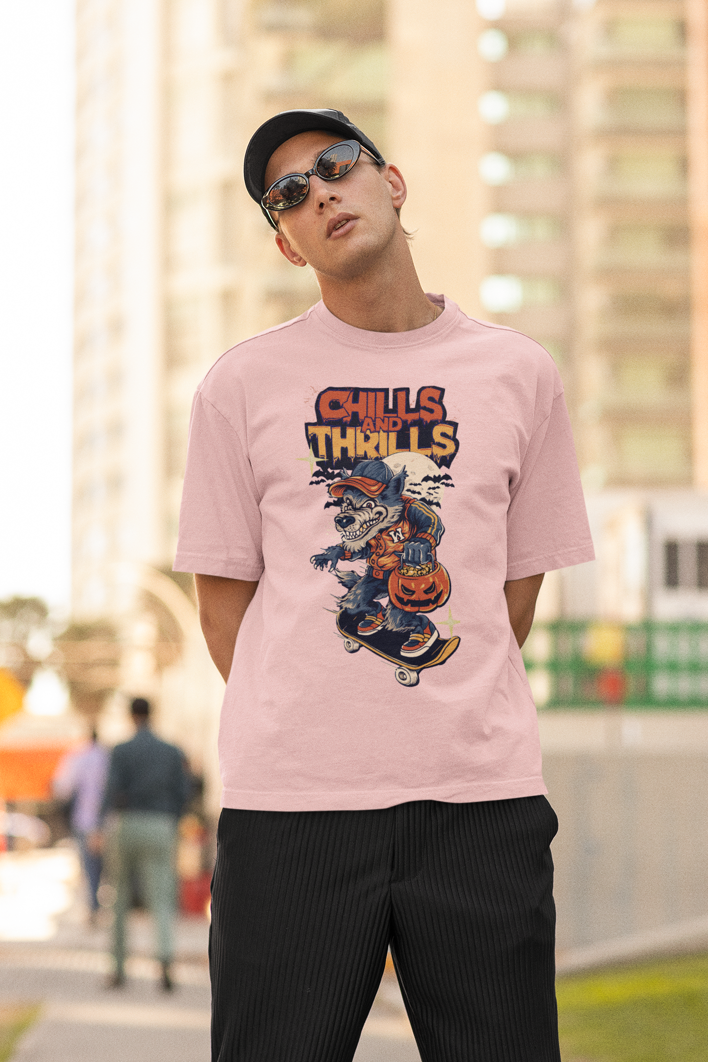 Chills & Thrills Oversized 100% Cotton T-Shirt