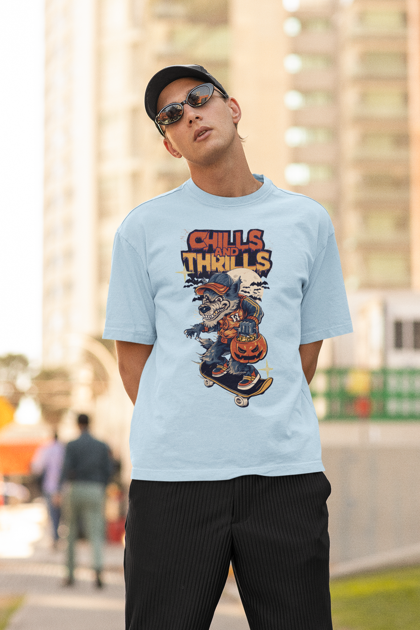 Chills & Thrills Oversized 100% Cotton T-Shirt