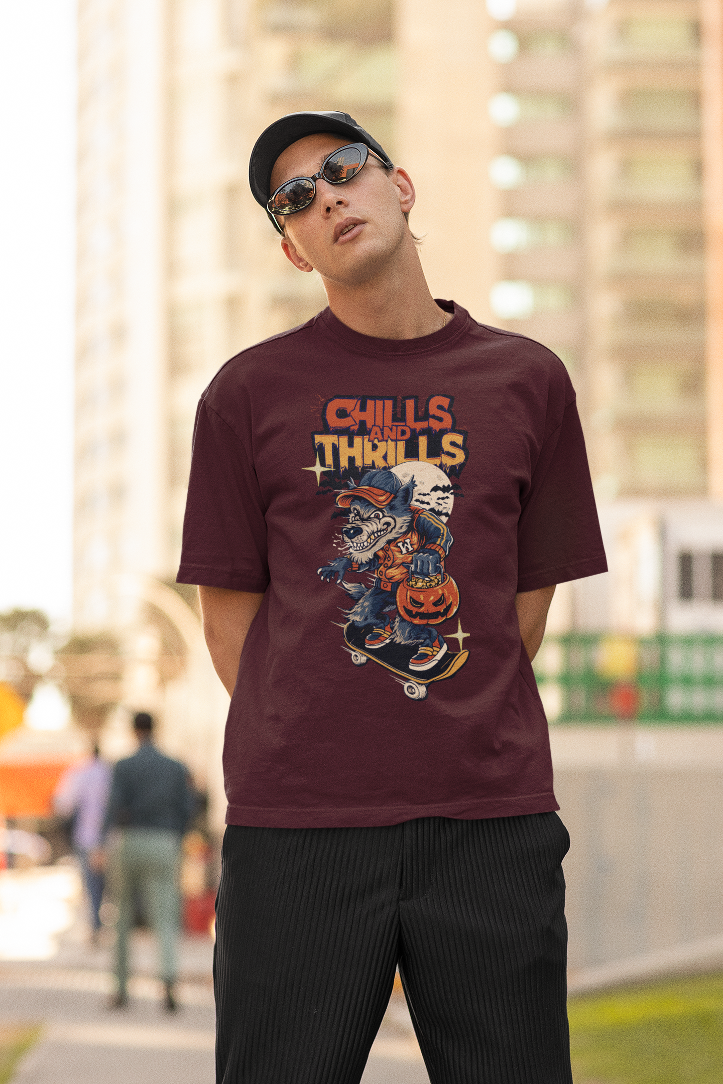 Chills & Thrills Oversized 100% Cotton T-Shirt