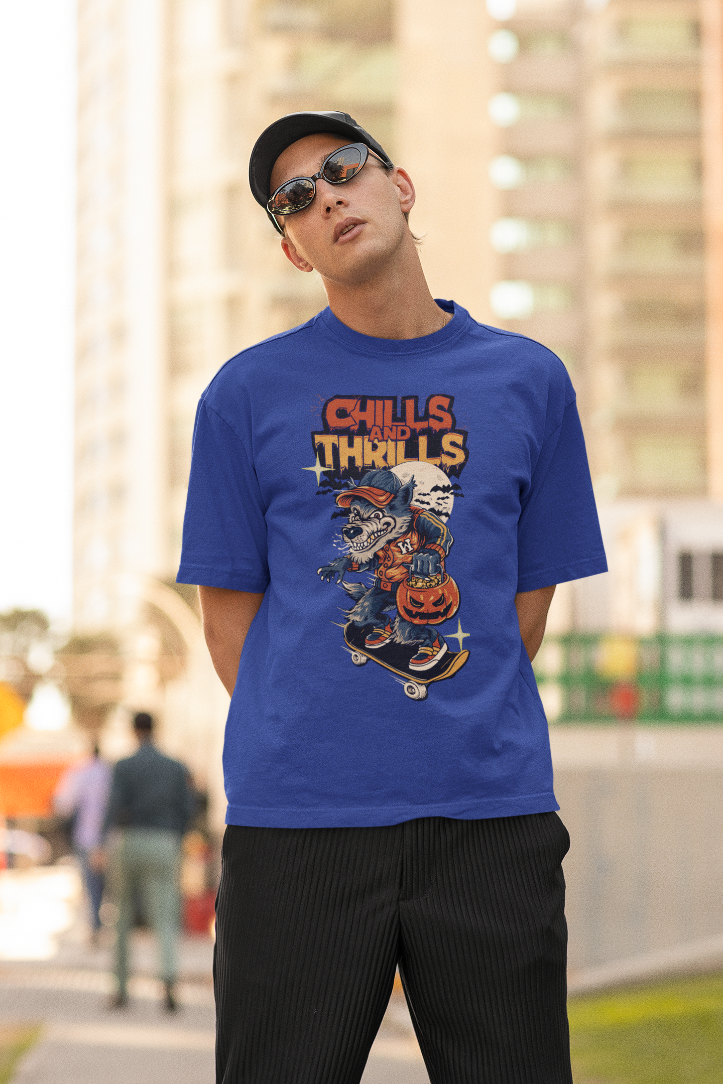Chills & Thrills Oversized 100% Cotton T-Shirt