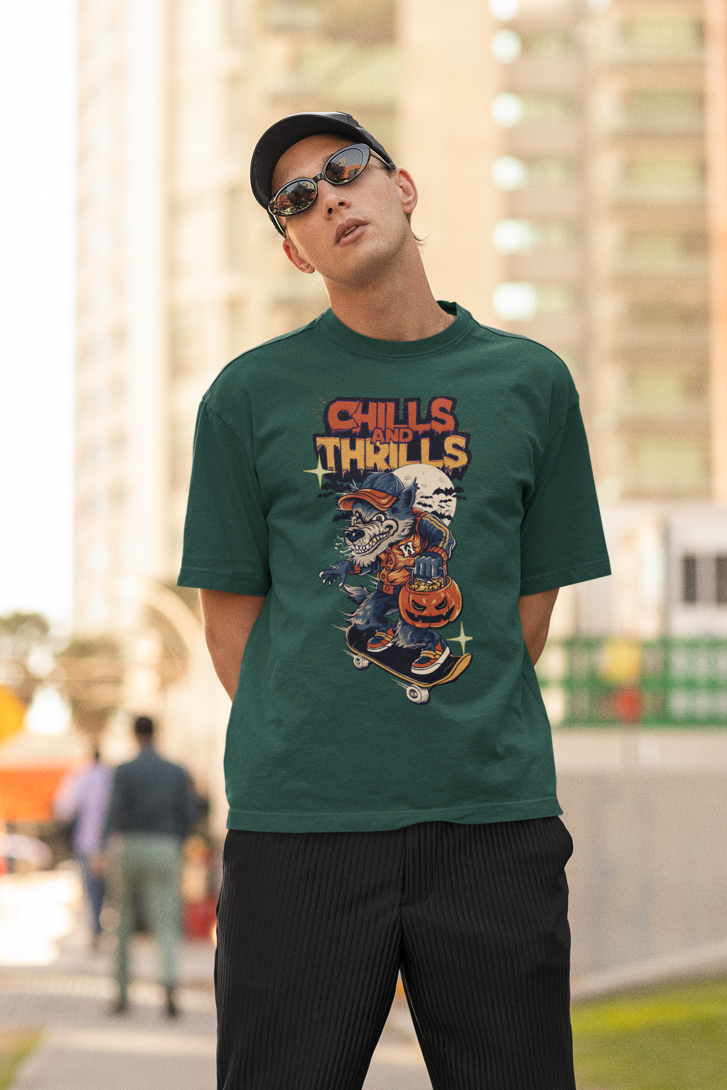 Chills & Thrills Oversized 100% Cotton T-Shirt