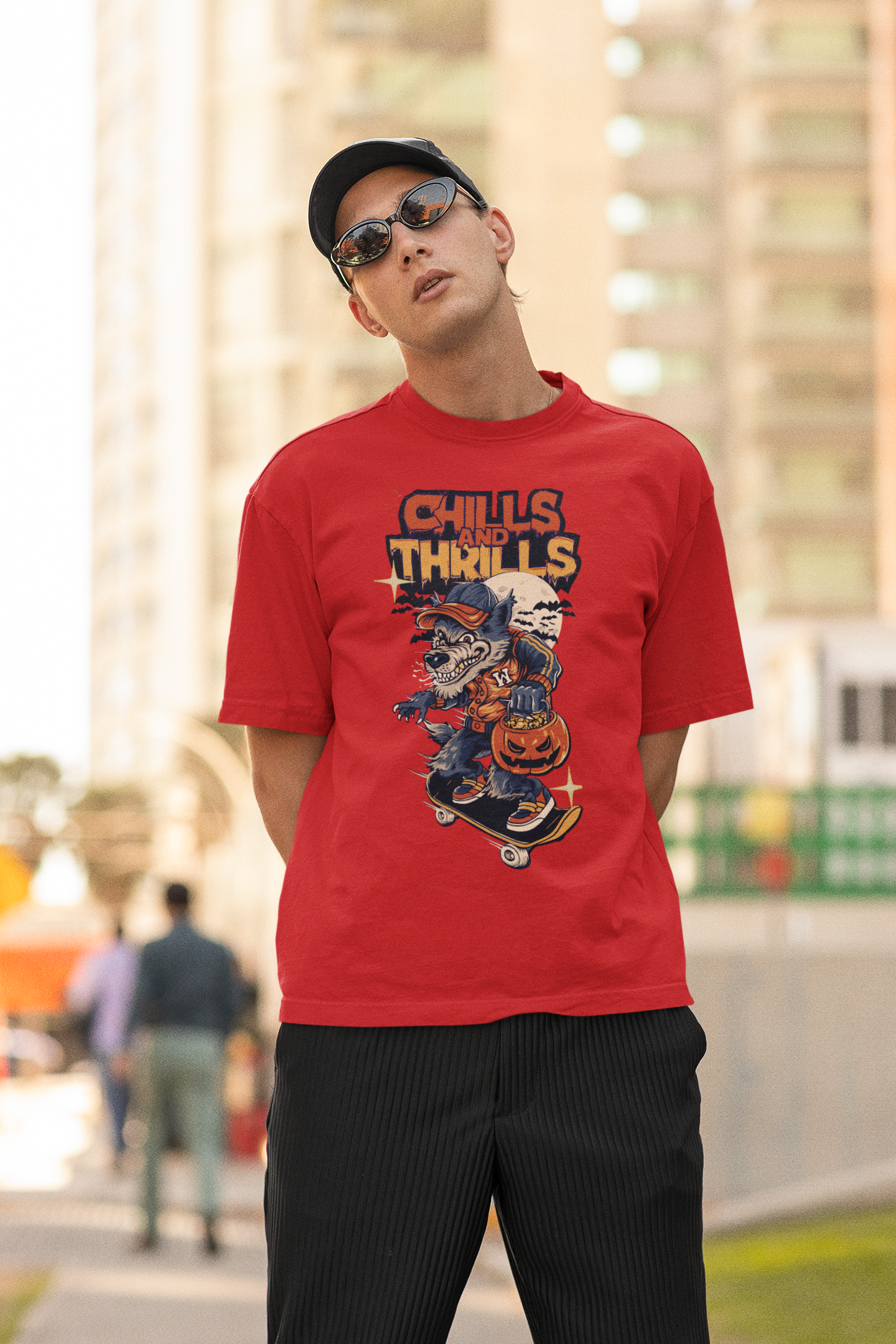 Chills & Thrills Oversized 100% Cotton T-Shirt