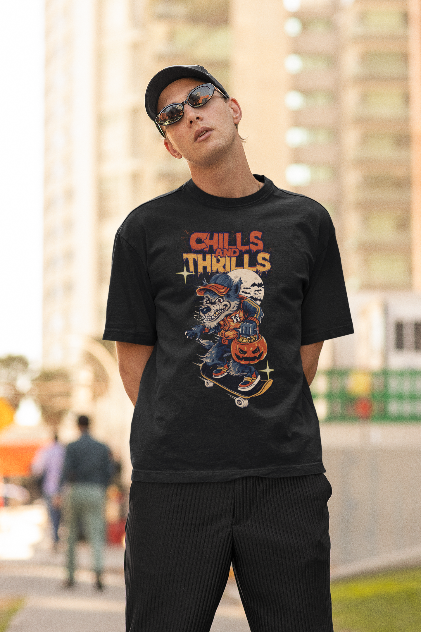 Chills & Thrills Oversized 100% Cotton T-Shirt